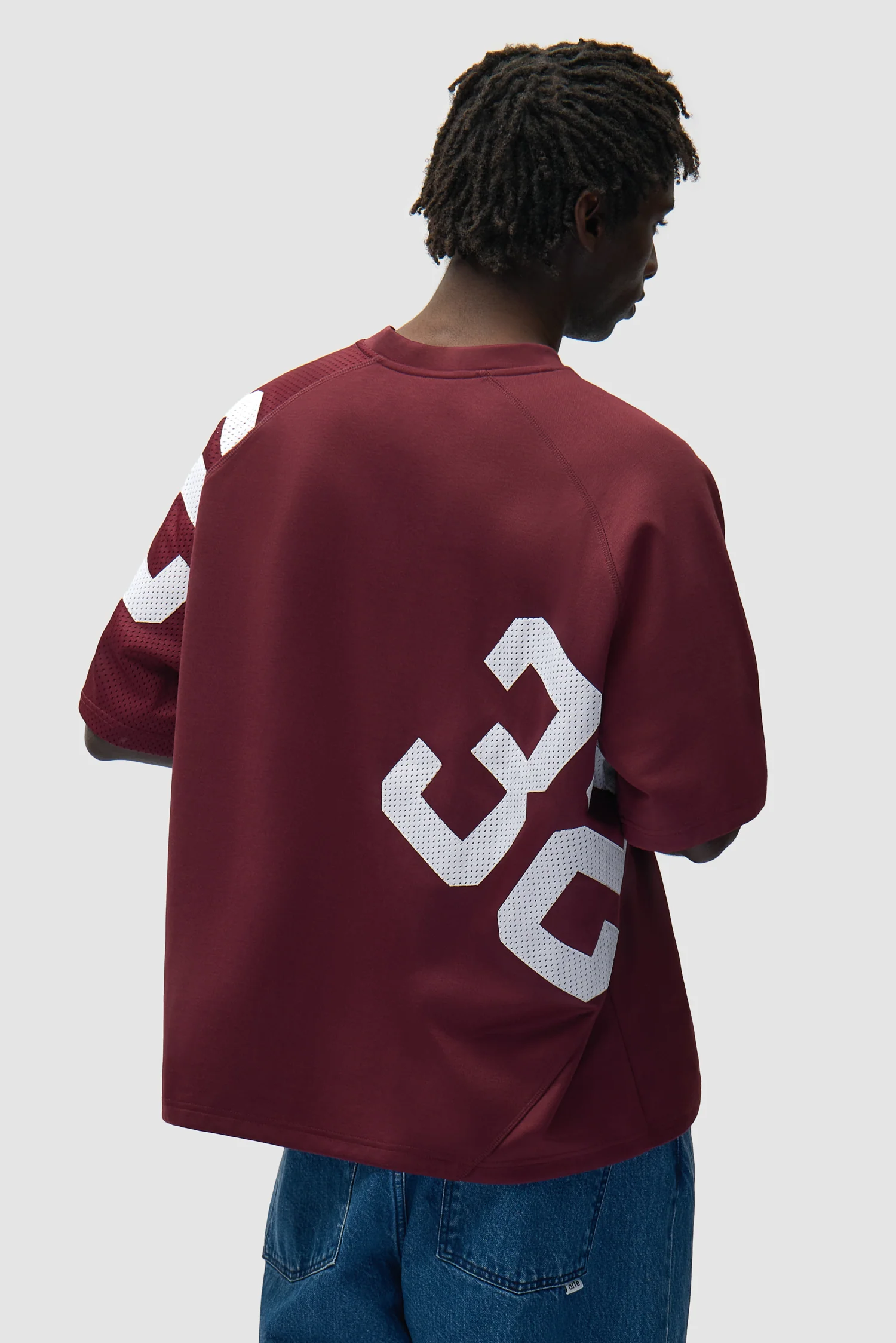 Maillot 32 - Blanc/Bordeaux - Image 3