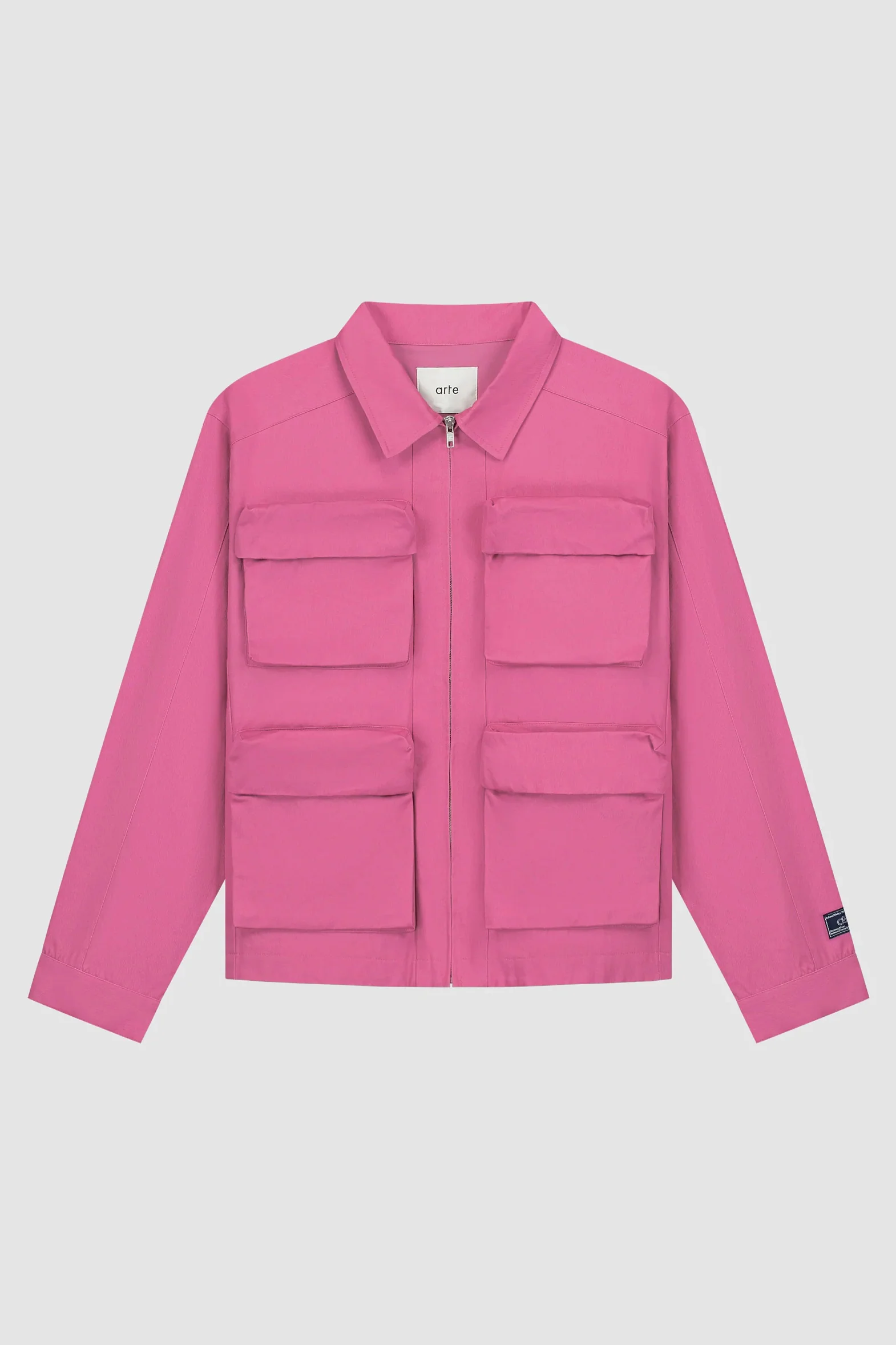 Veste en coton à poches 3D - Rose - Image 8