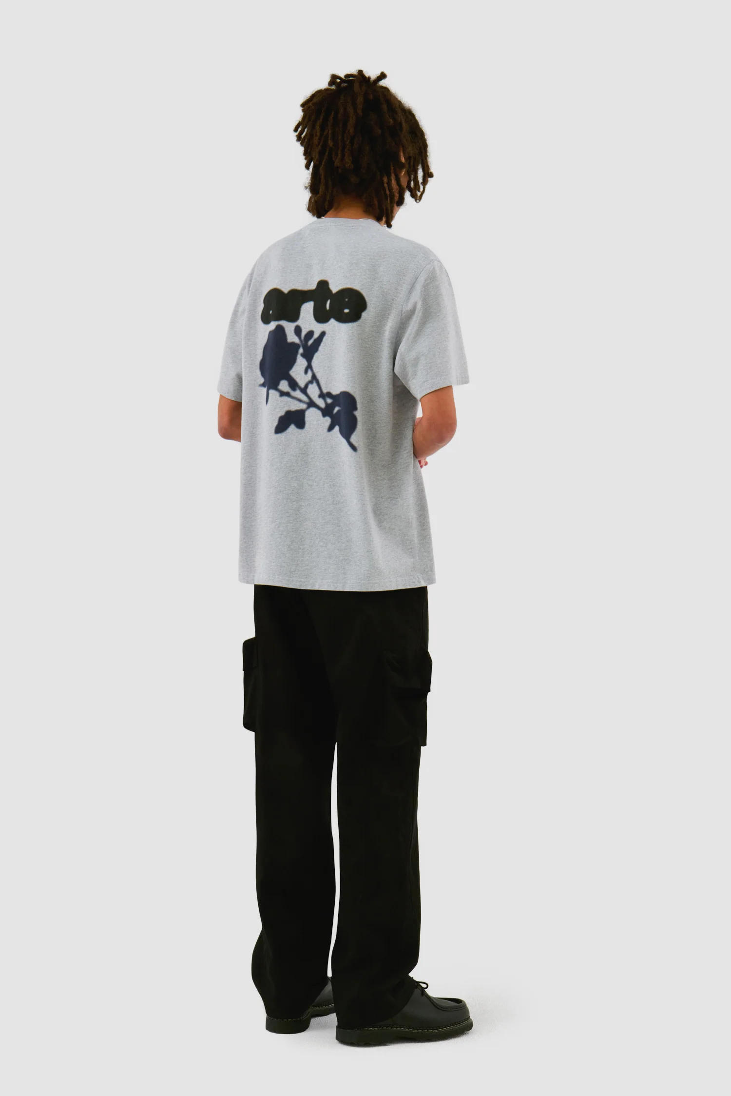 Pantalon en coton à poches 3D - Noir - Image 5