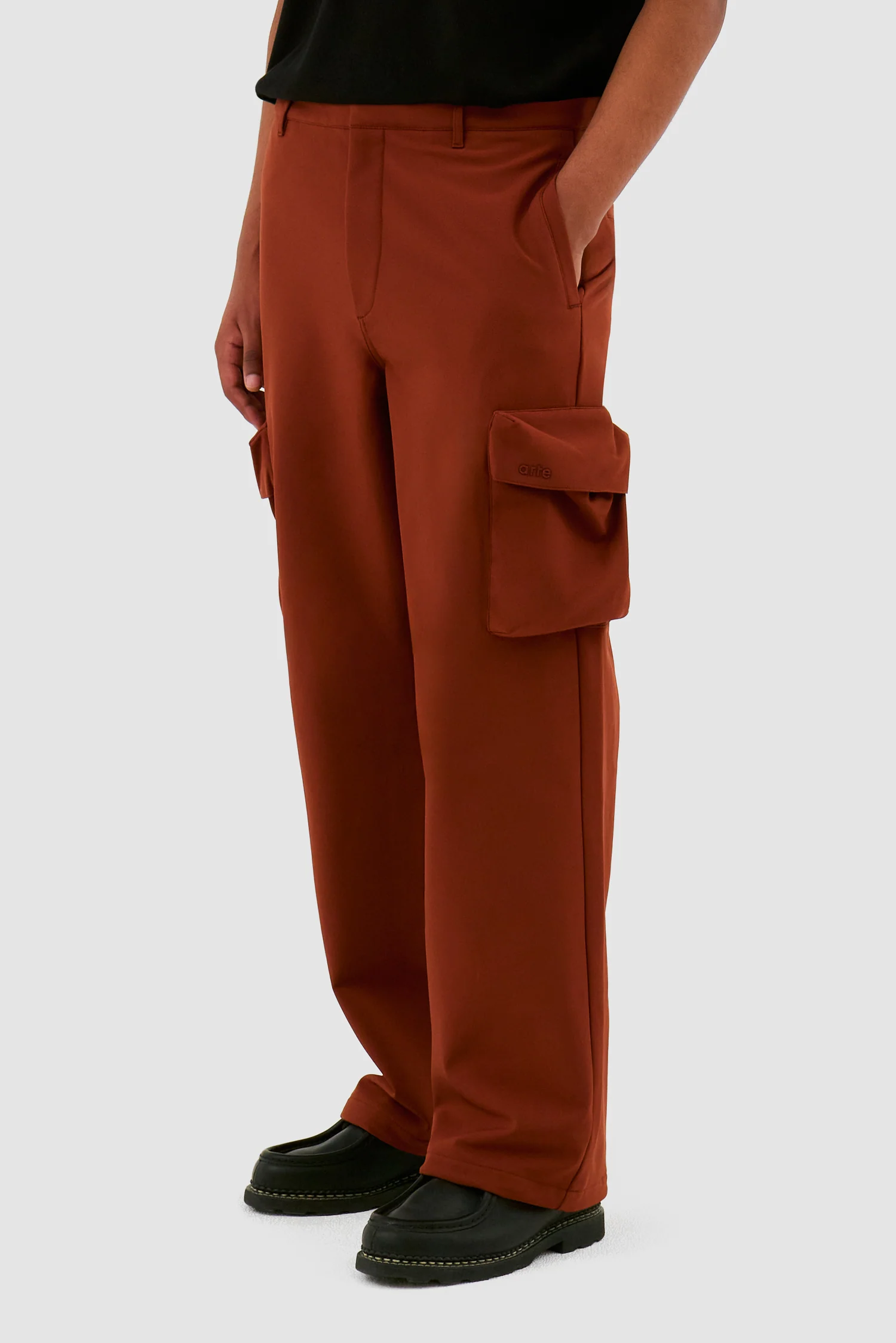Pantalon à poches 3D - Orange - Image 4