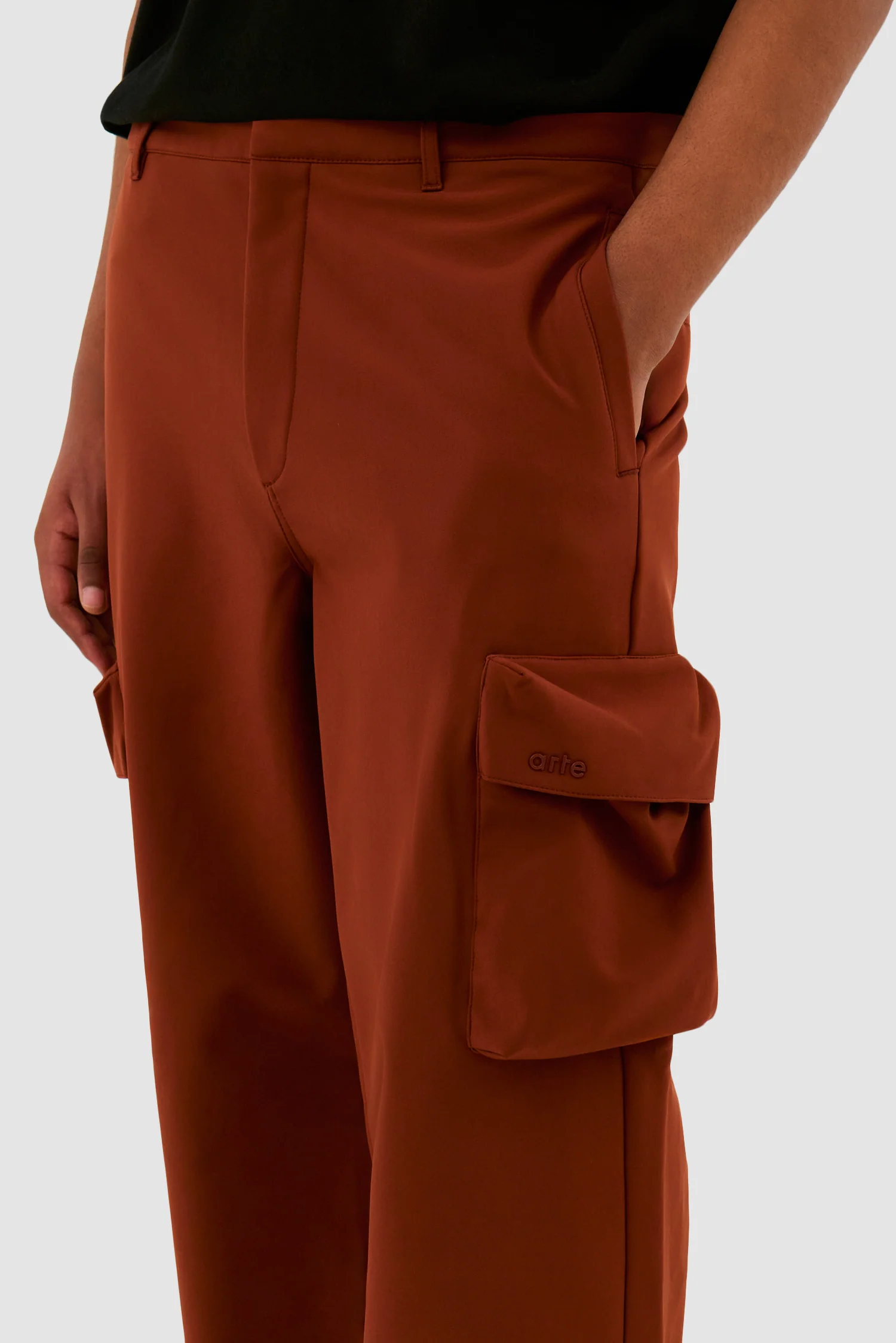 Pantalon à poches 3D - Orange - Image 5