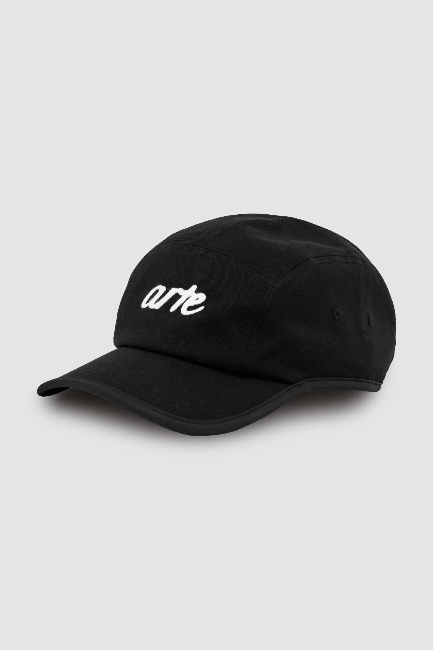 Casquette brodée à 5 panneaux - Noir - Image 2
