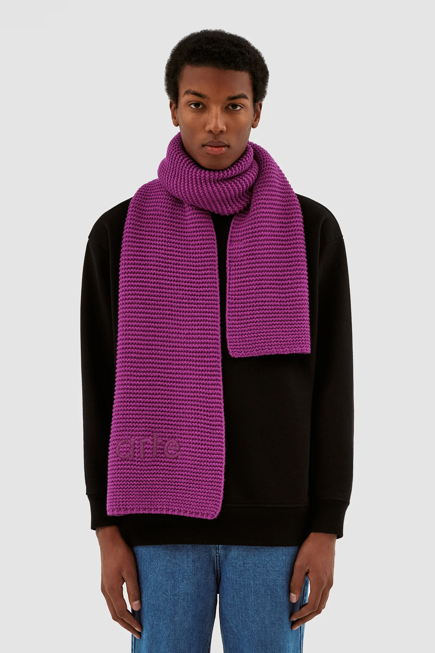 Écharpe en tricot Aaron - rose - Image 4