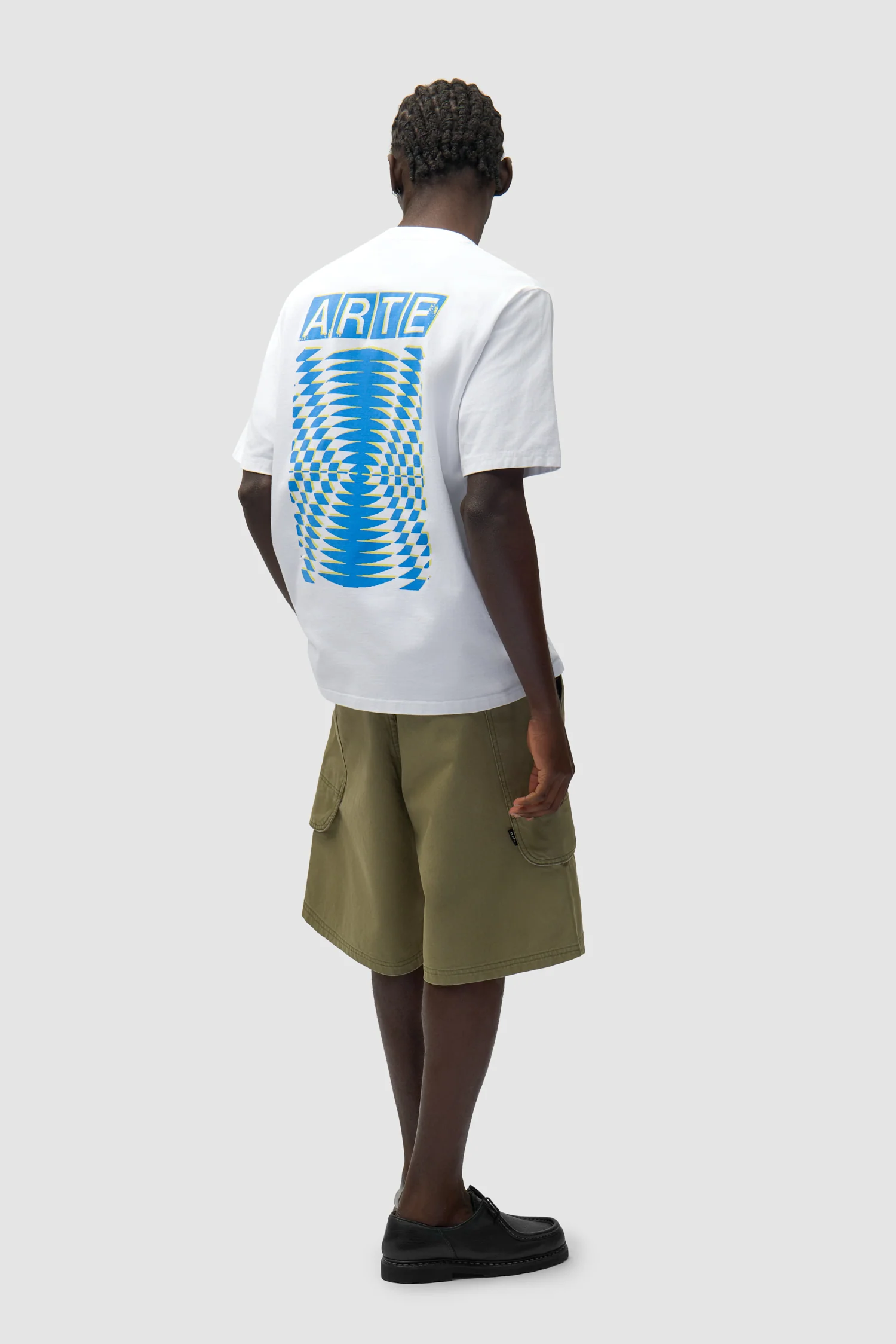 T-shirt à dos imprimé abstrait - Blanc - Image 6