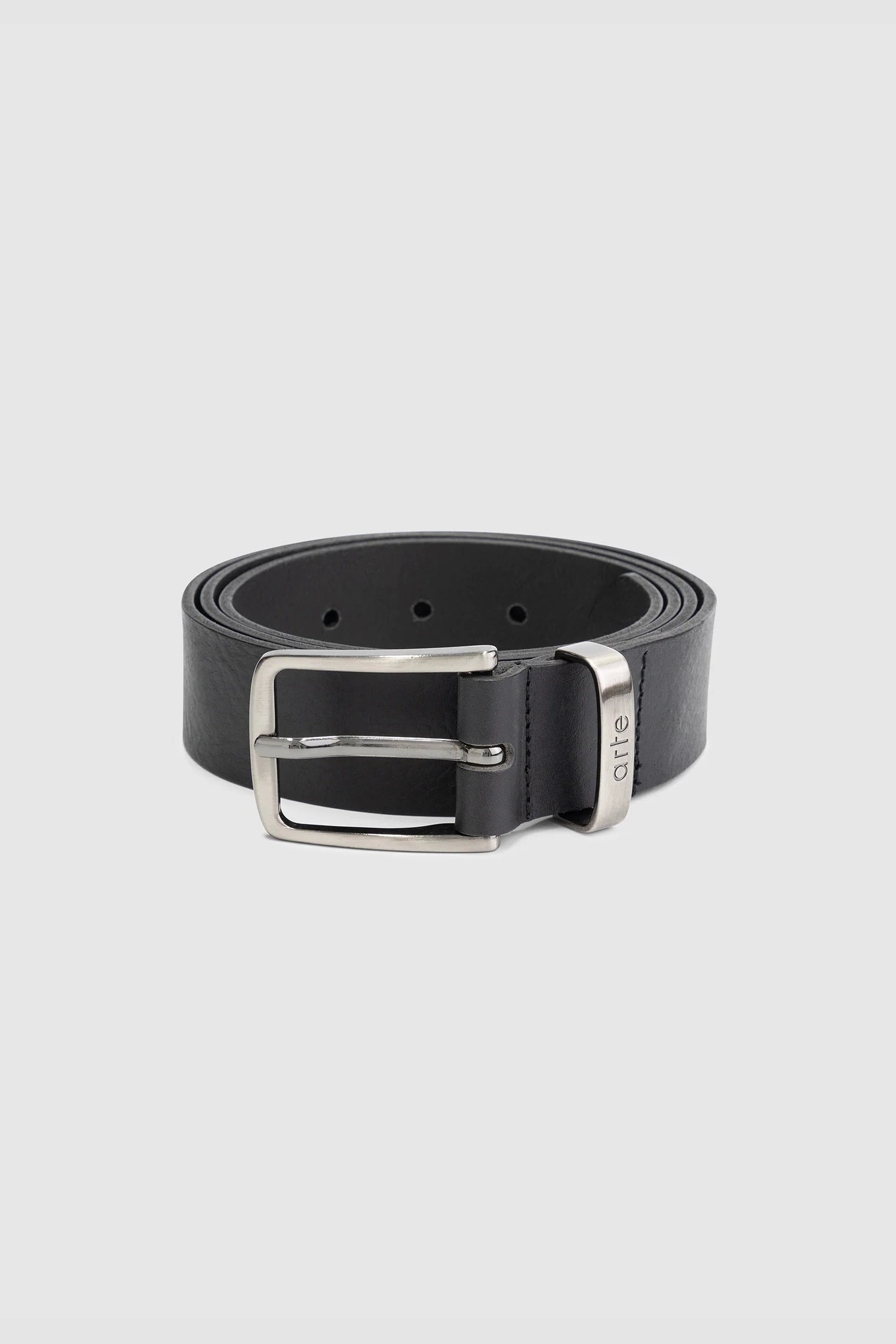 Ceinture logo en aulne - Noir - Image 2