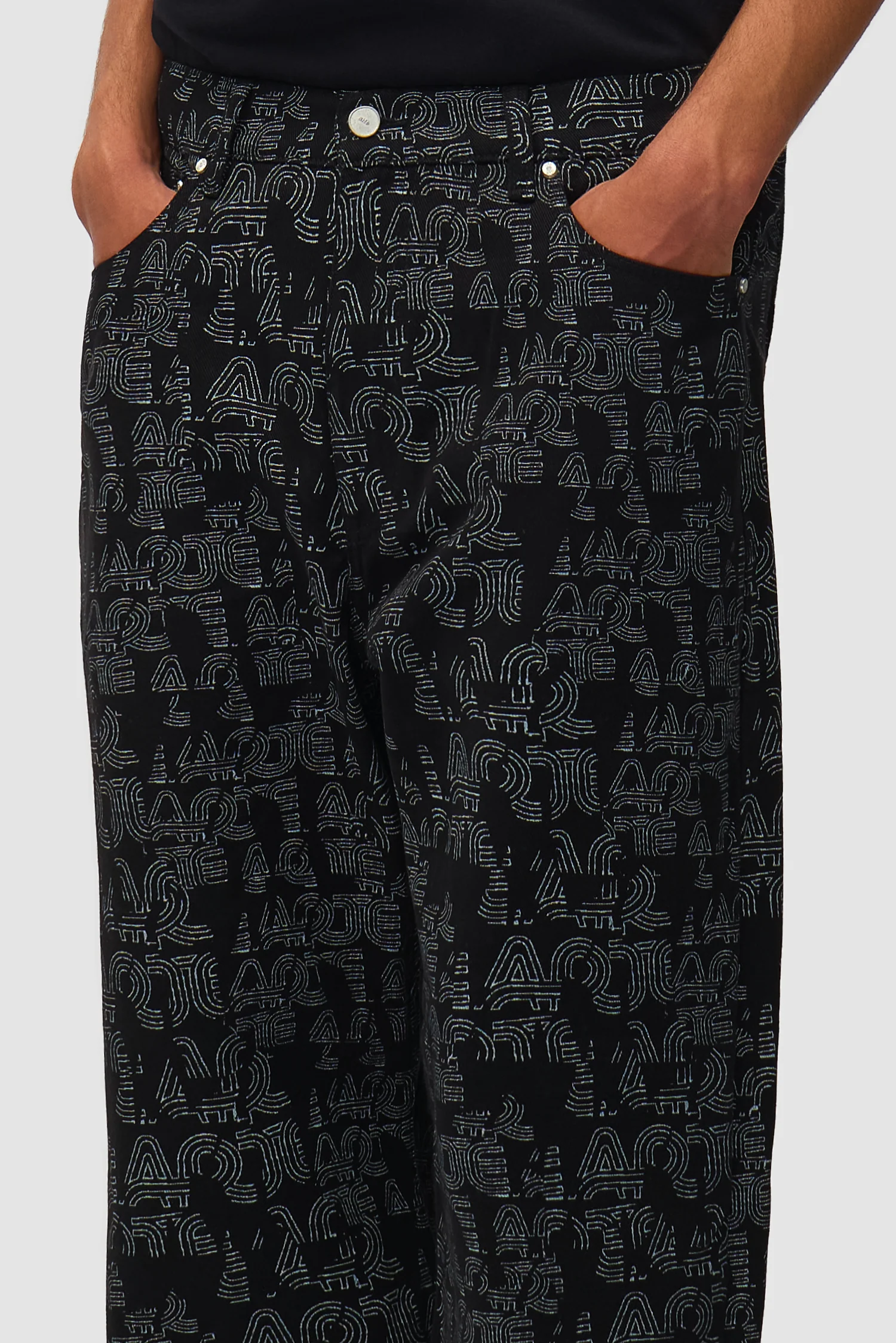 Pantalon Allover Arte - Noir - Image 8