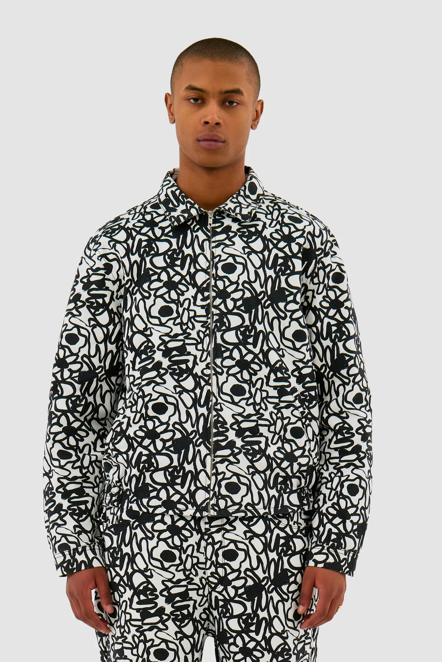 Veste Allover Flowers - Blanc - Image 2