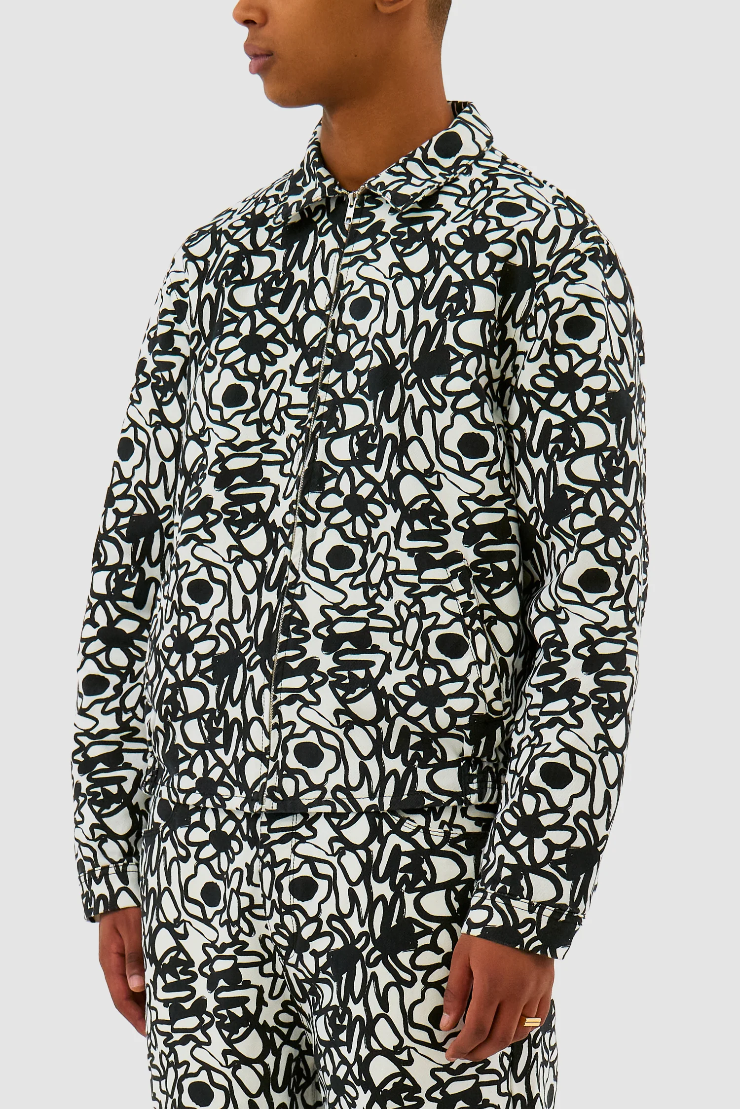 Veste Allover Flowers - Blanc - Image 7