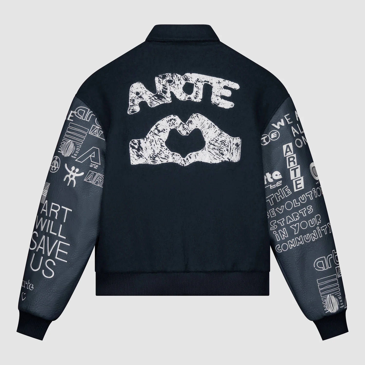 Veste de survêtement Graffiti - Marine