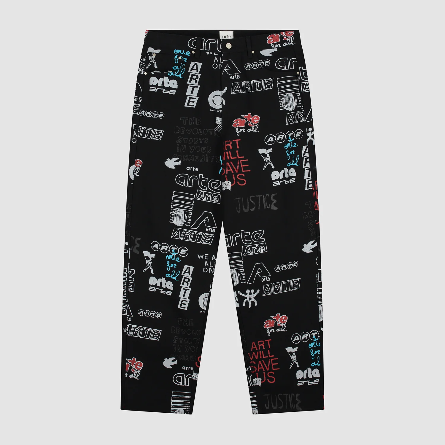 Pantalon Graffiti Allover - Noir
