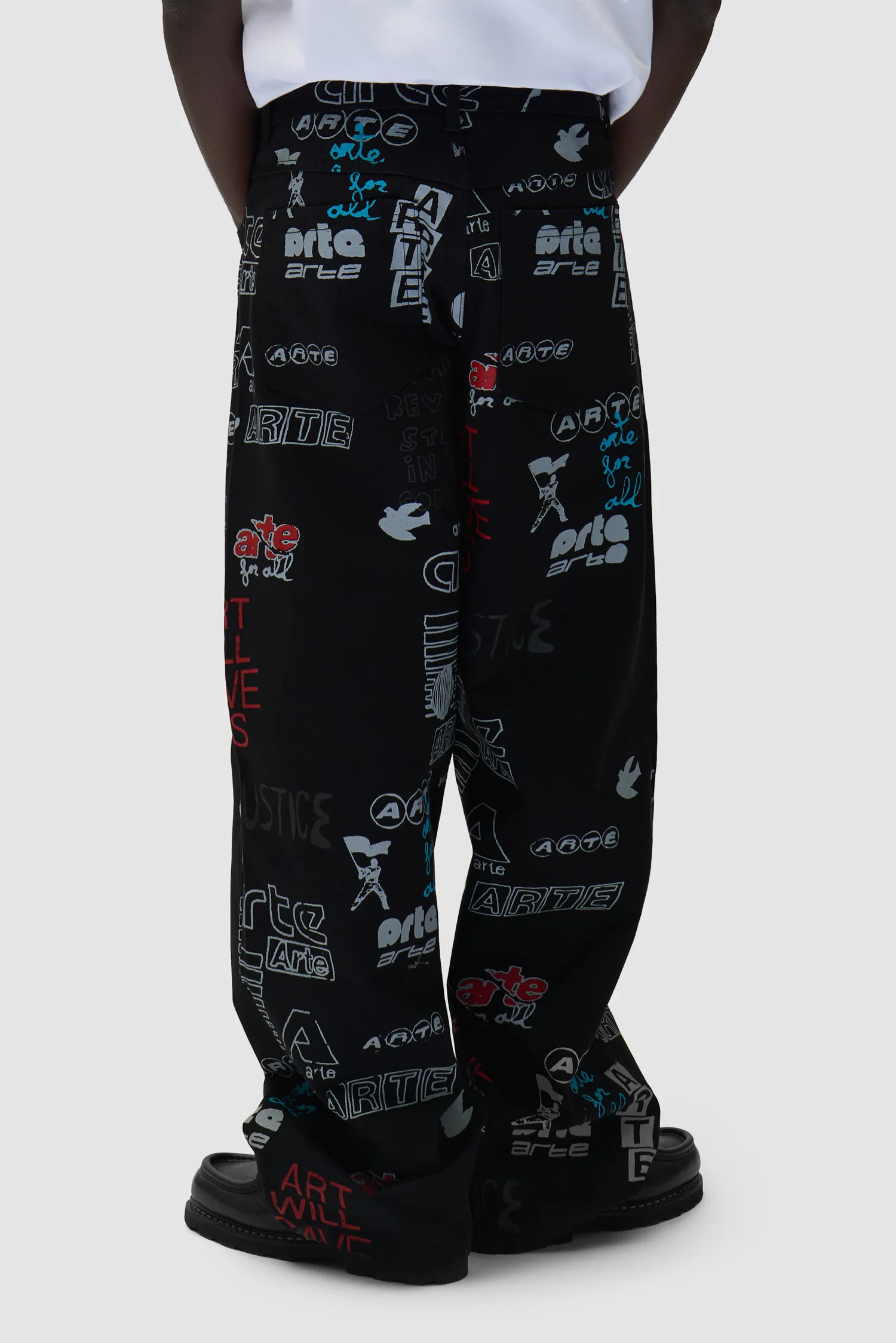 Pantalon Graffiti Allover - Noir - Image 4