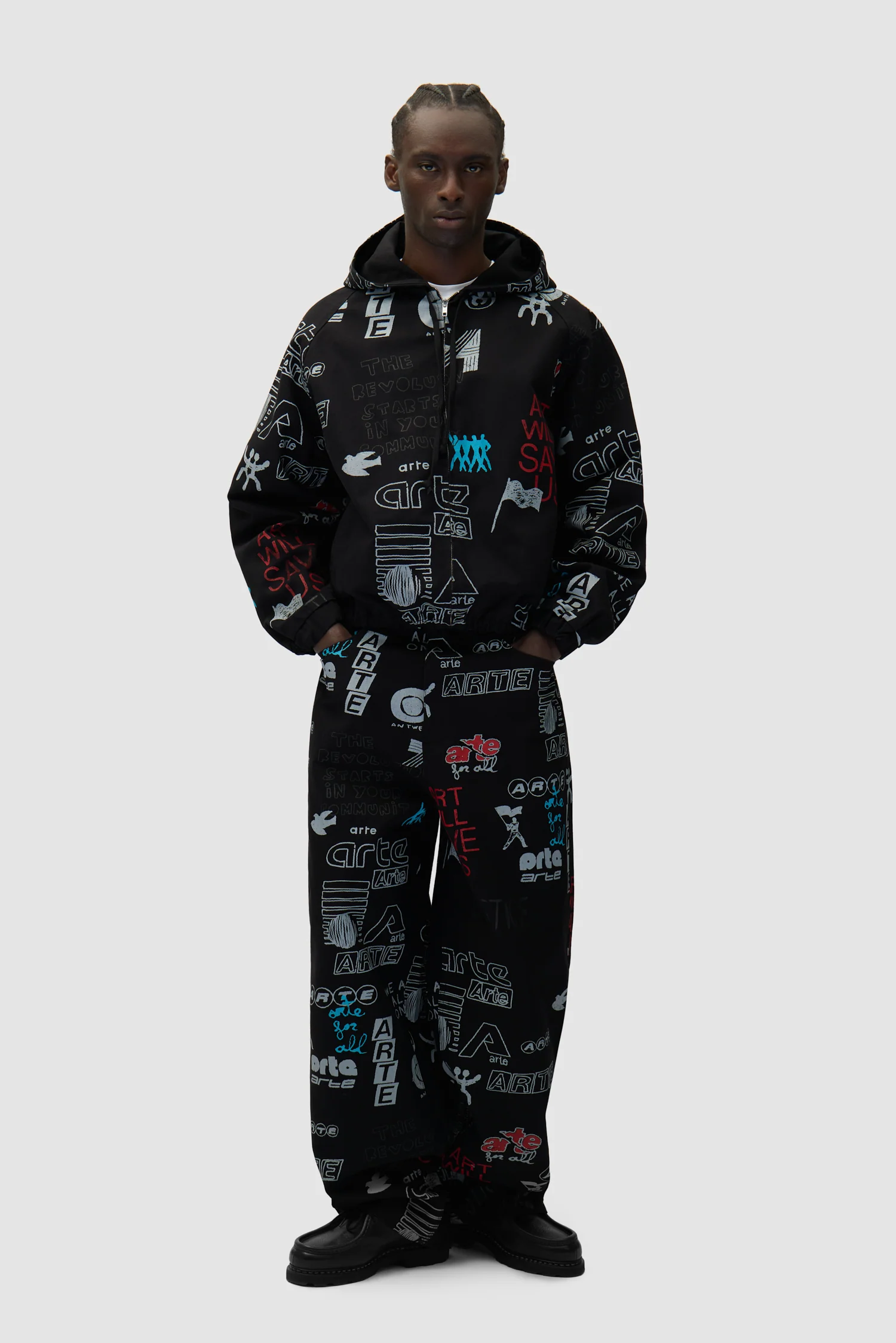 Pantalon Graffiti Allover - Noir - Image 5