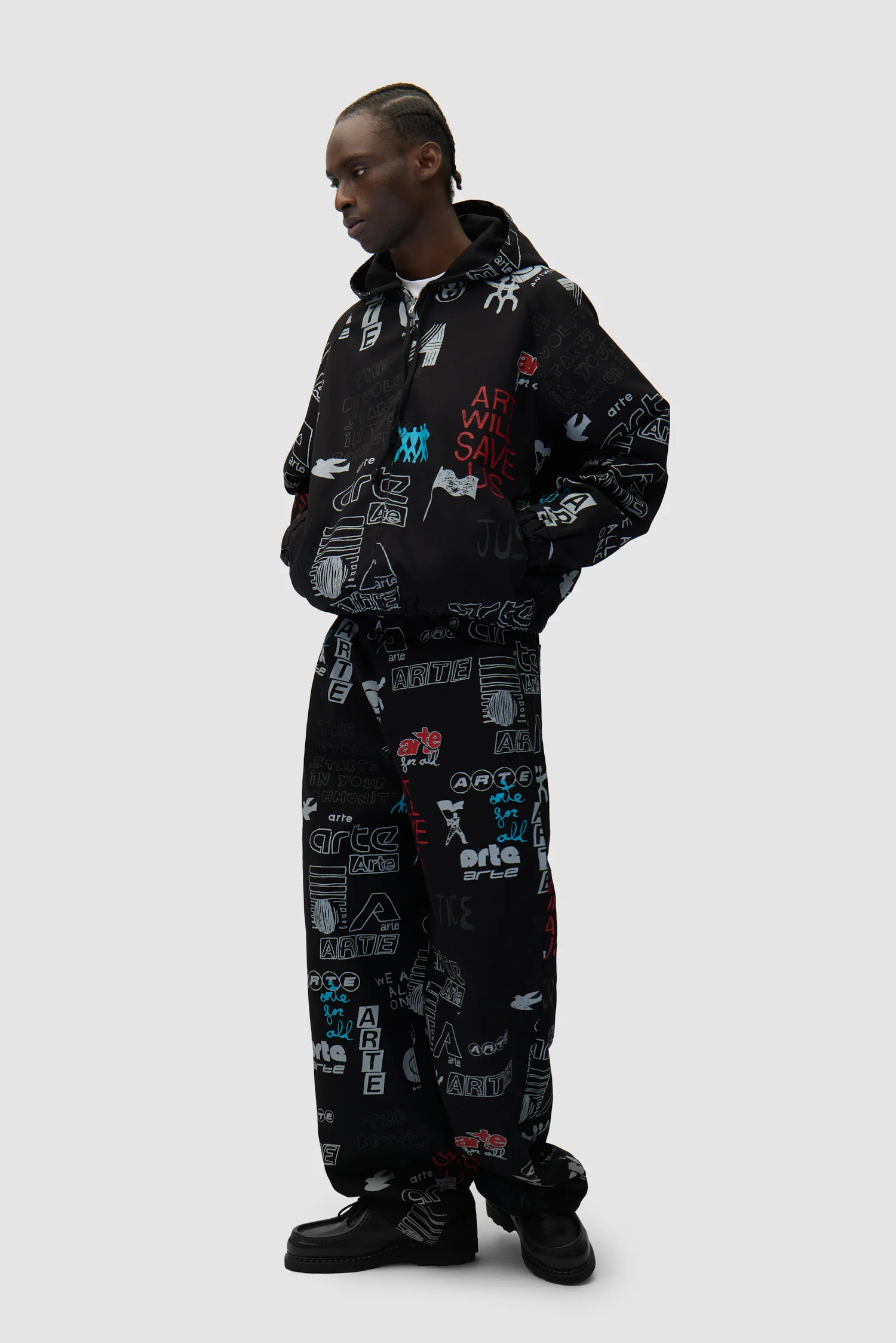 Pantalon Graffiti Allover - Noir - Image 6