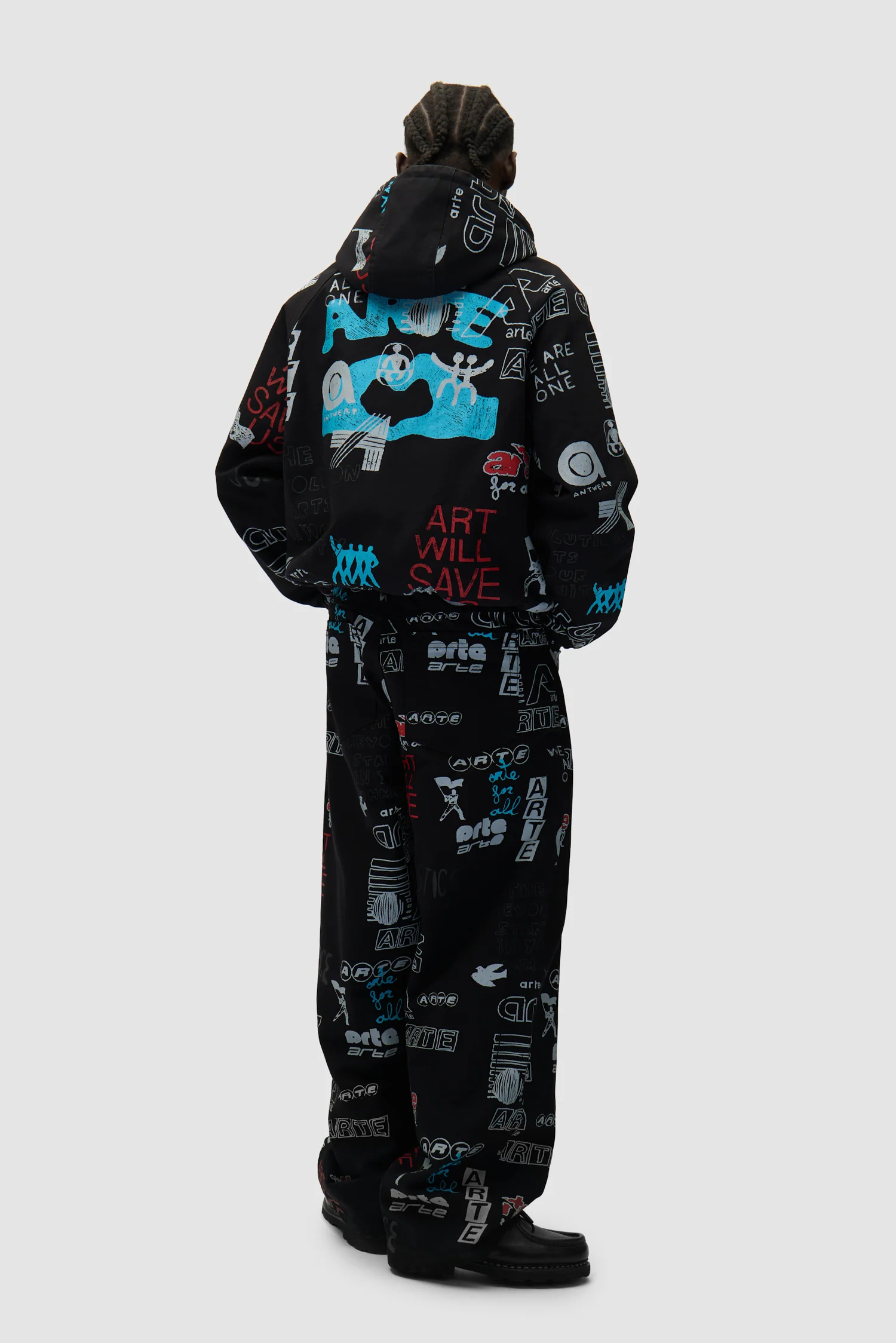 Pantalon Graffiti Allover - Noir - Image 7
