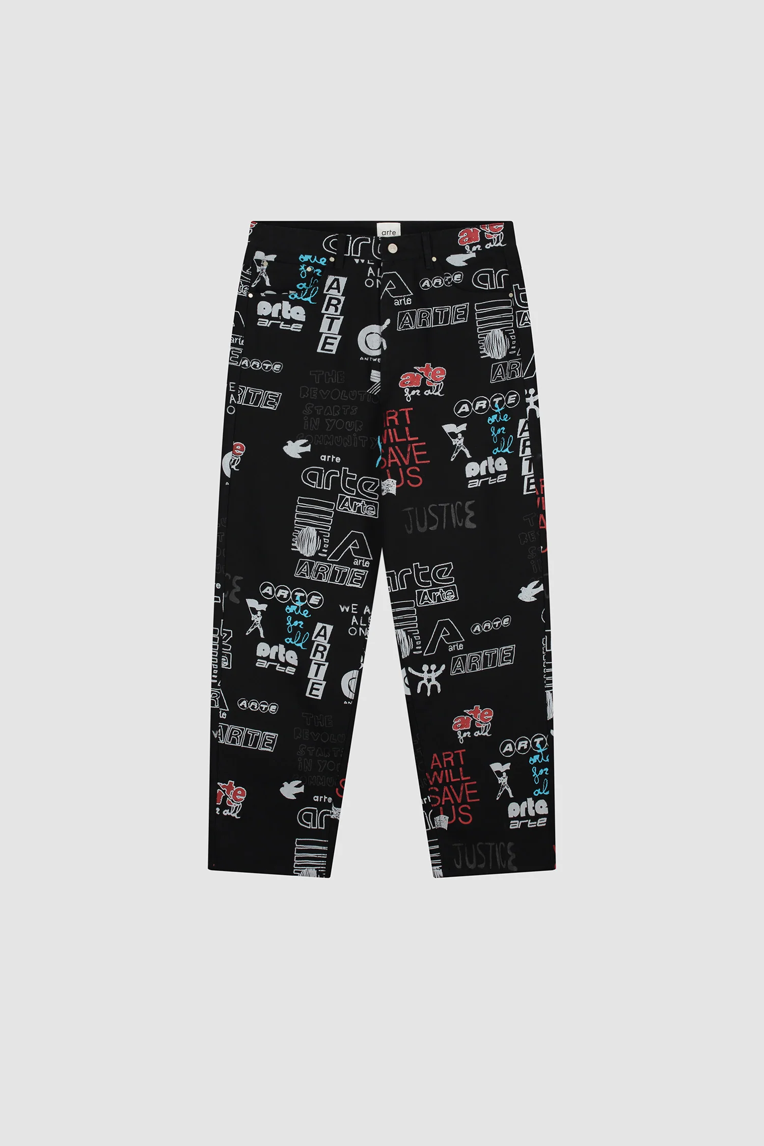 Pantalon Graffiti Allover - Noir - Image 9