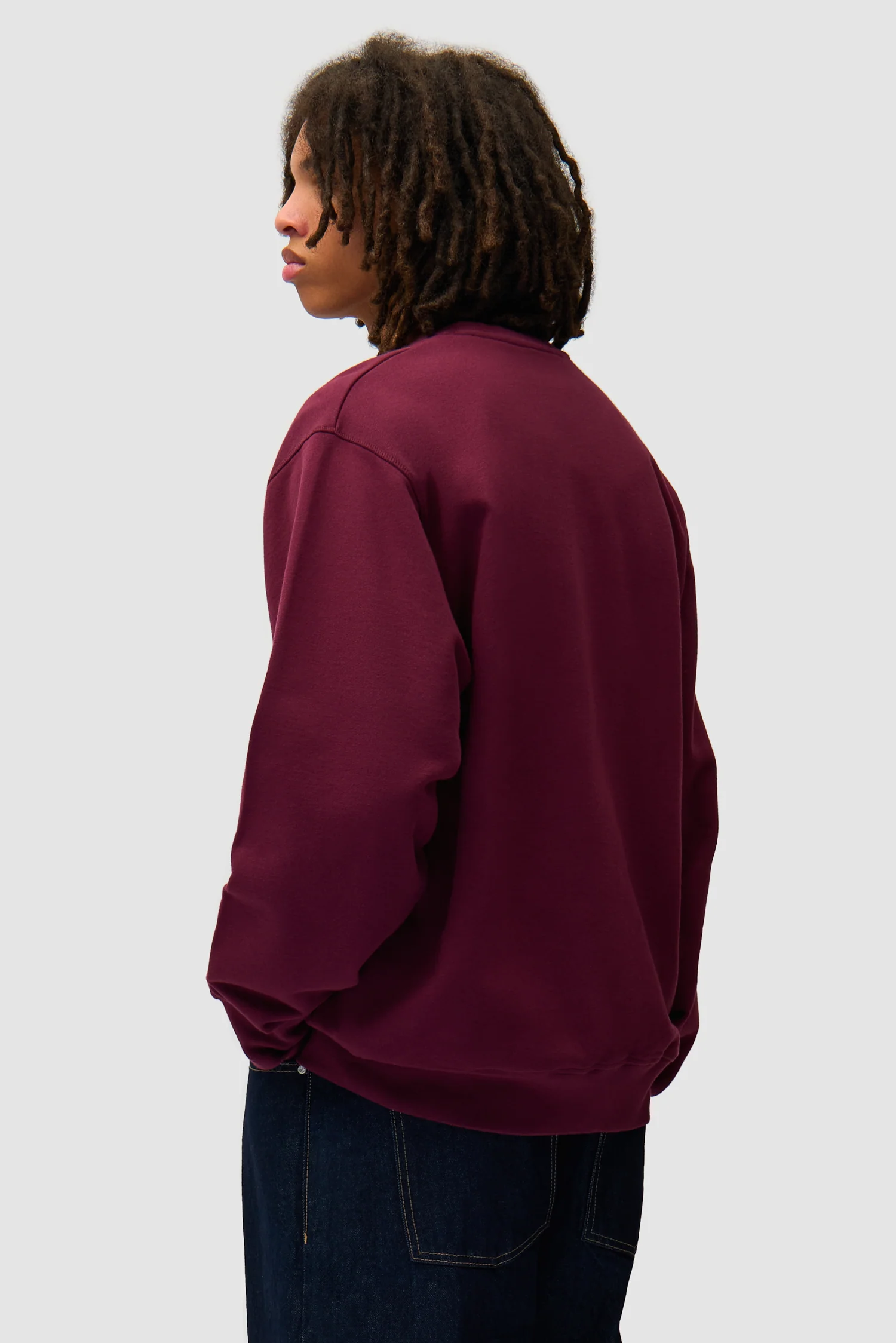Arte Blocks Crewneck - Bordeaux - Image 3