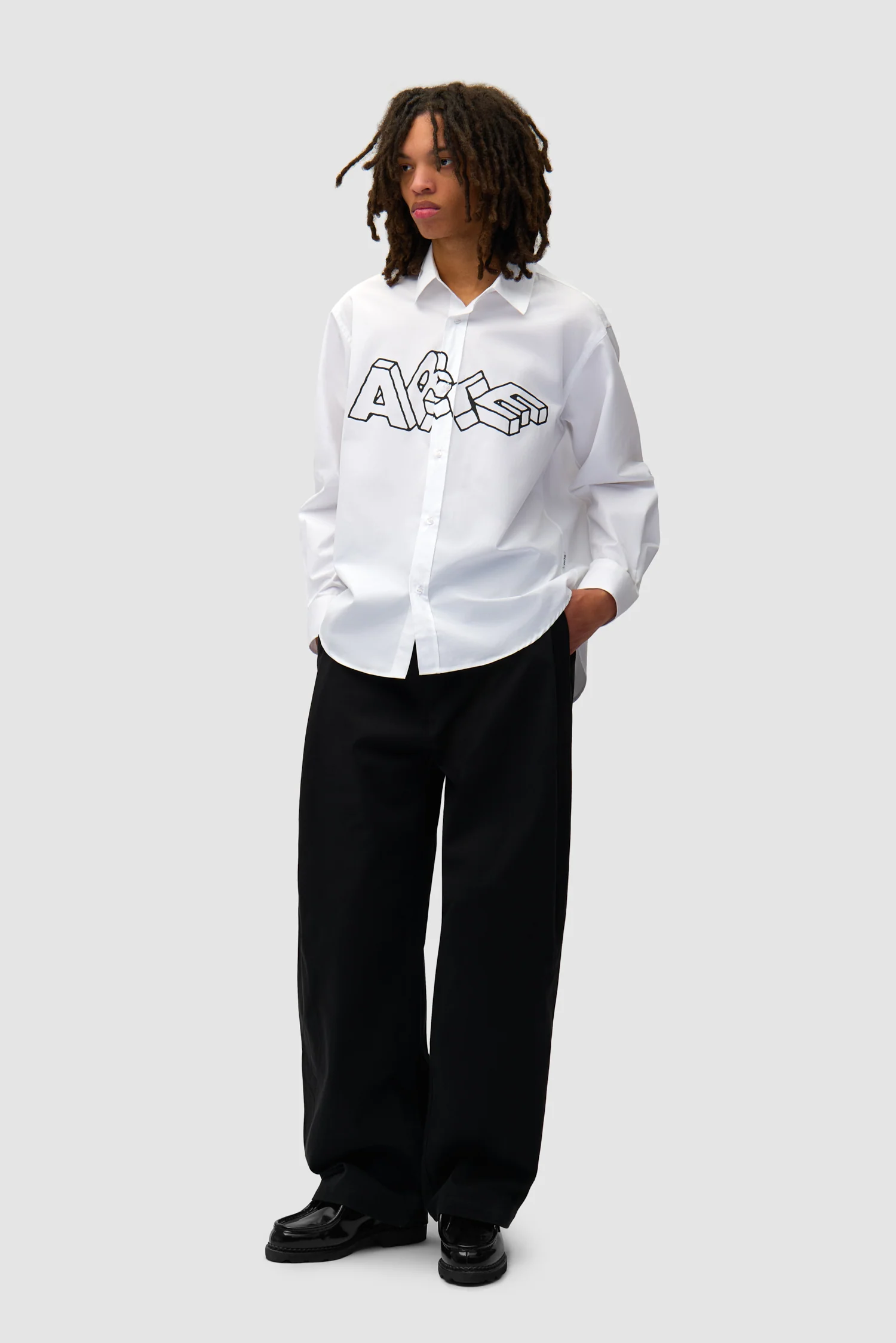 Arte Blocks Shirt - Blanc - Image 4