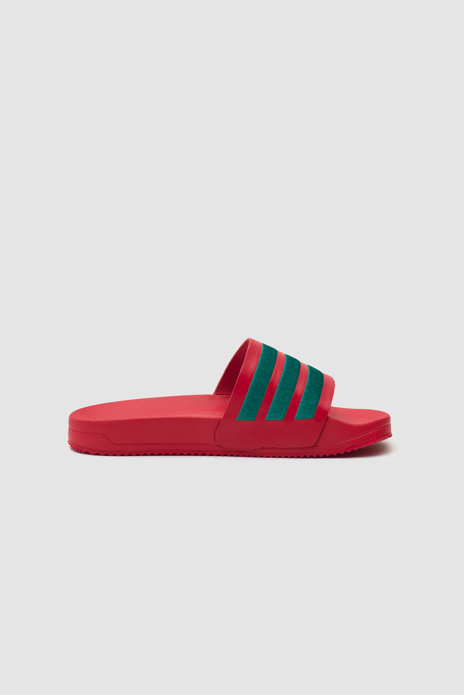 Arte pour adidas Adilette - Better Scarlet/Collegiate Green - Image 4