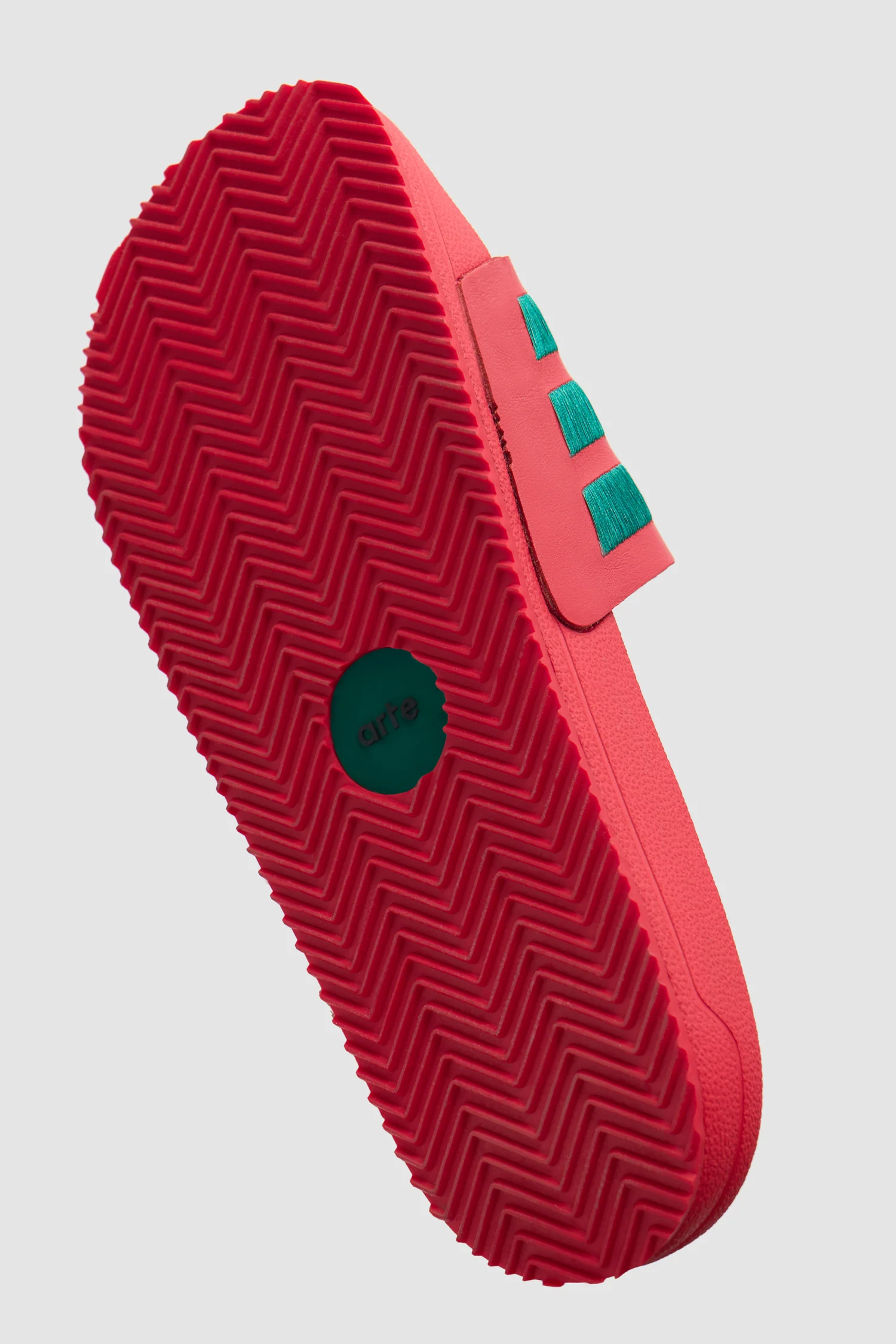 Arte pour adidas Adilette - Better Scarlet/Collegiate Green - Image 7