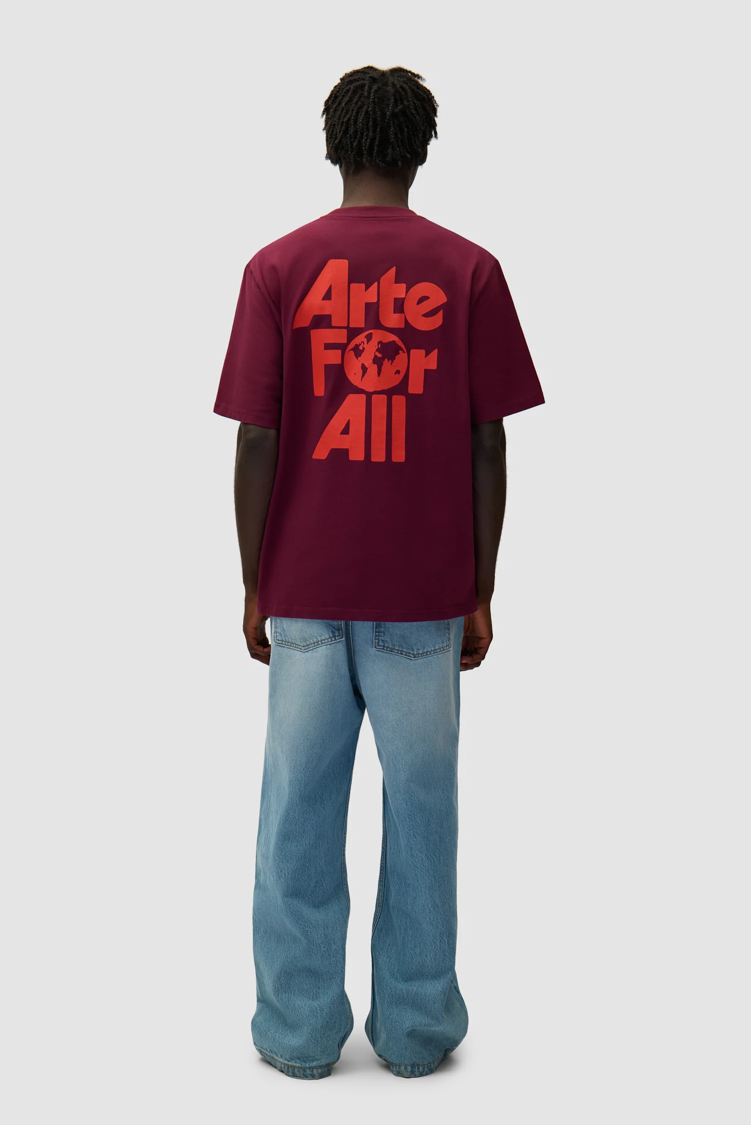 T-shirt Arte For All - Bordeaux - Image 4