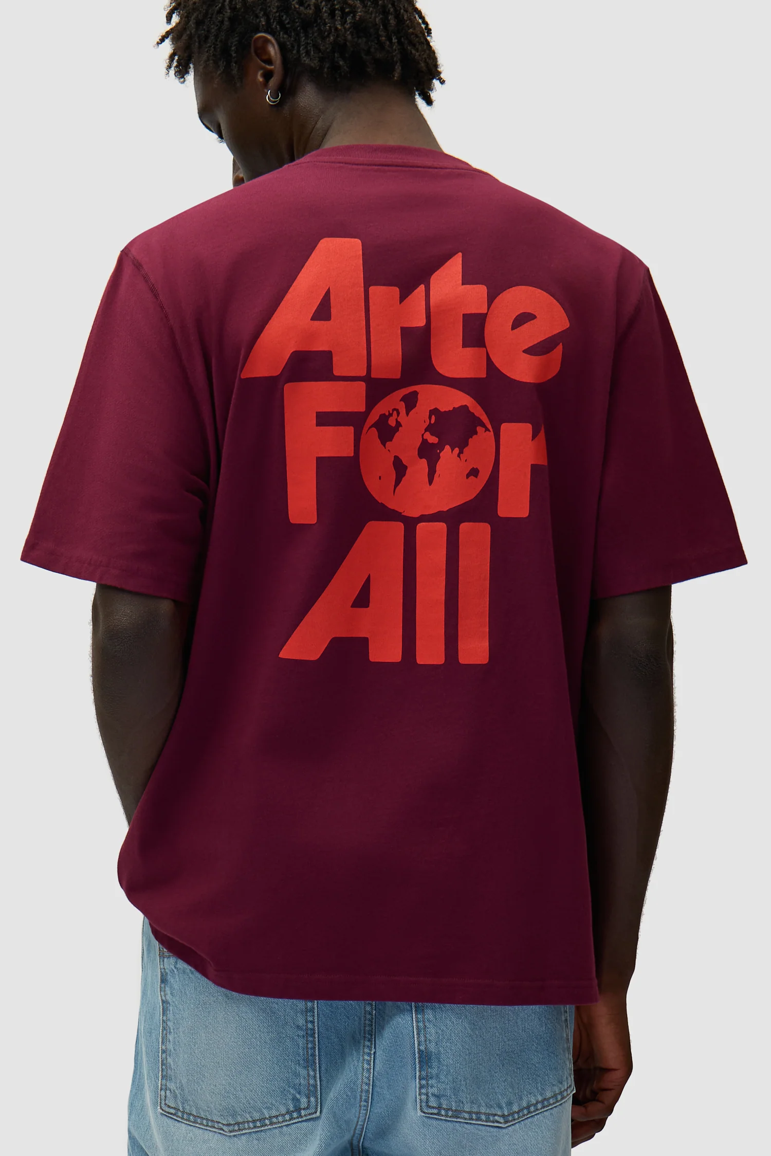 T-shirt Arte For All - Bordeaux - Image 7