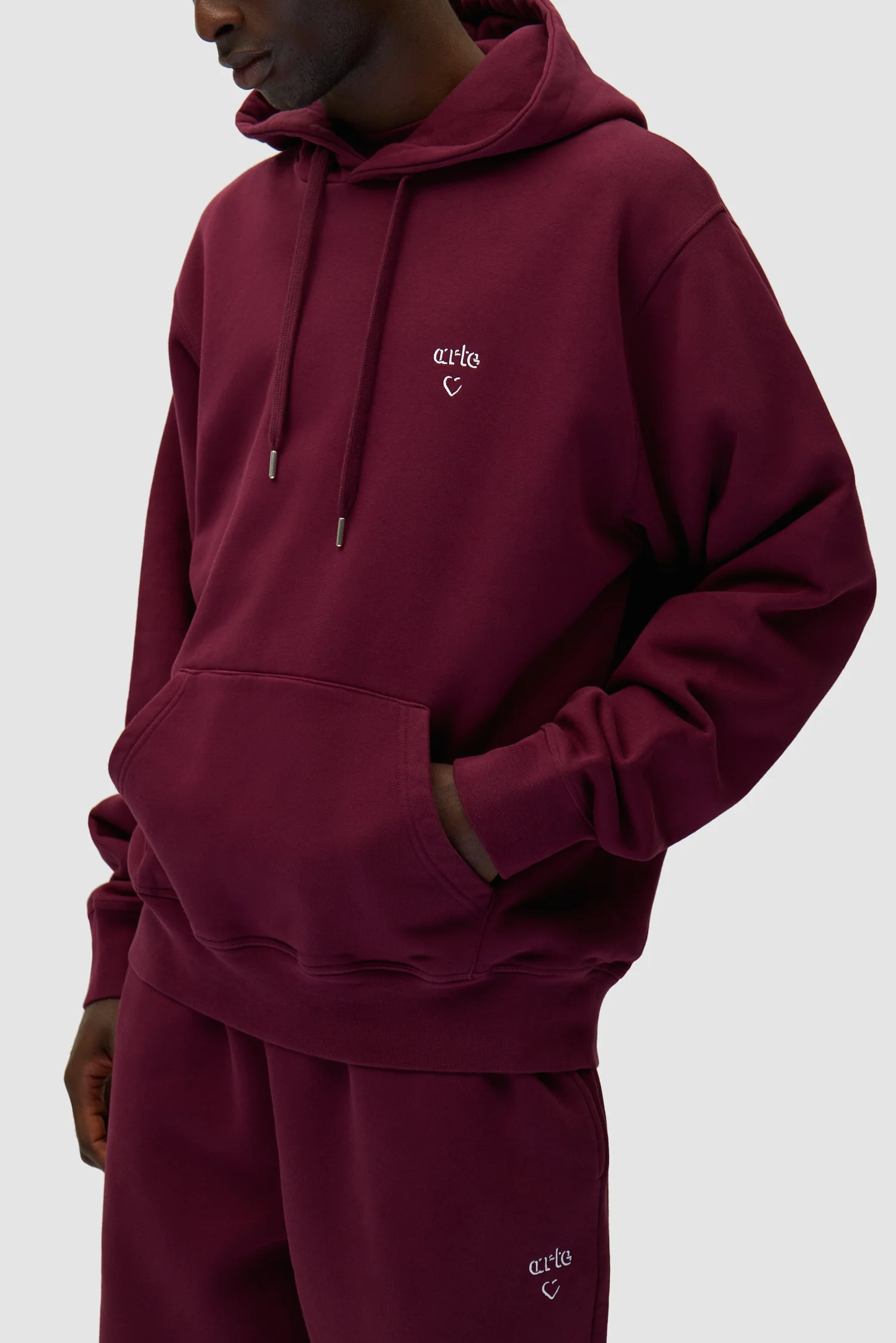 Arte Heart Hoodie - Bordeaux - Image 7