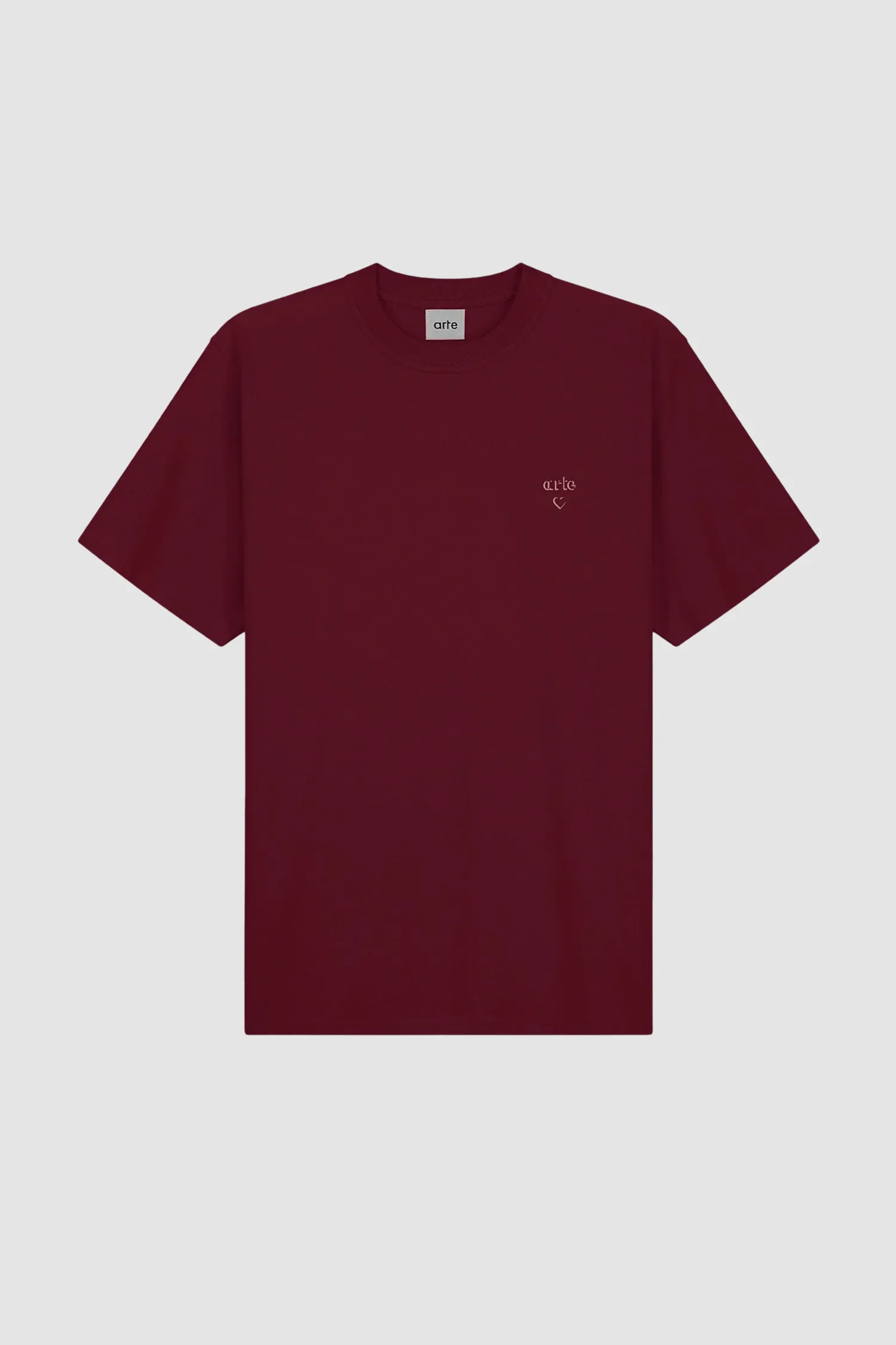 Arte Heart T-shirt - Bordeaux - Image 8