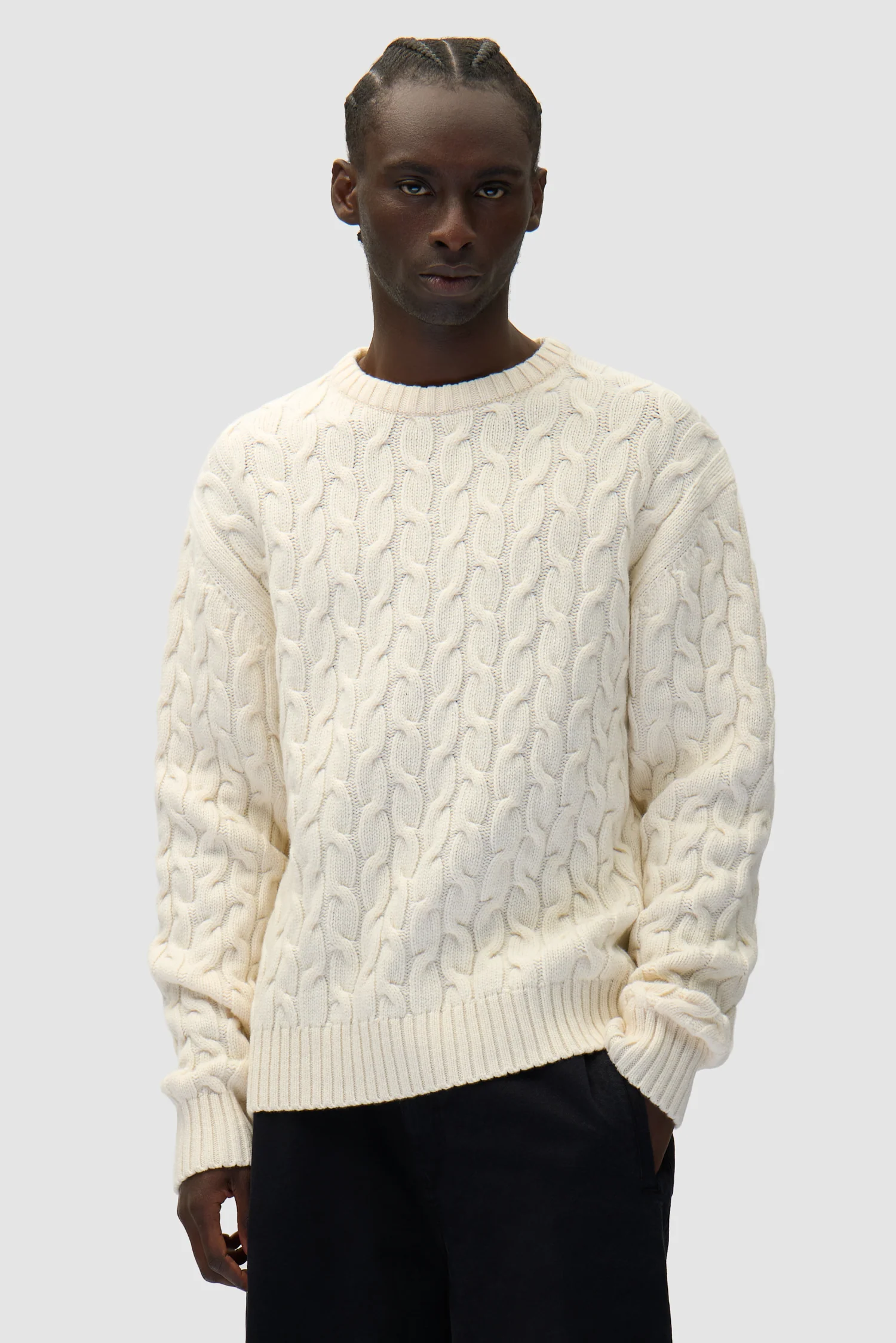 [défectueux] Pull en maille Arte - Crème - Image 3