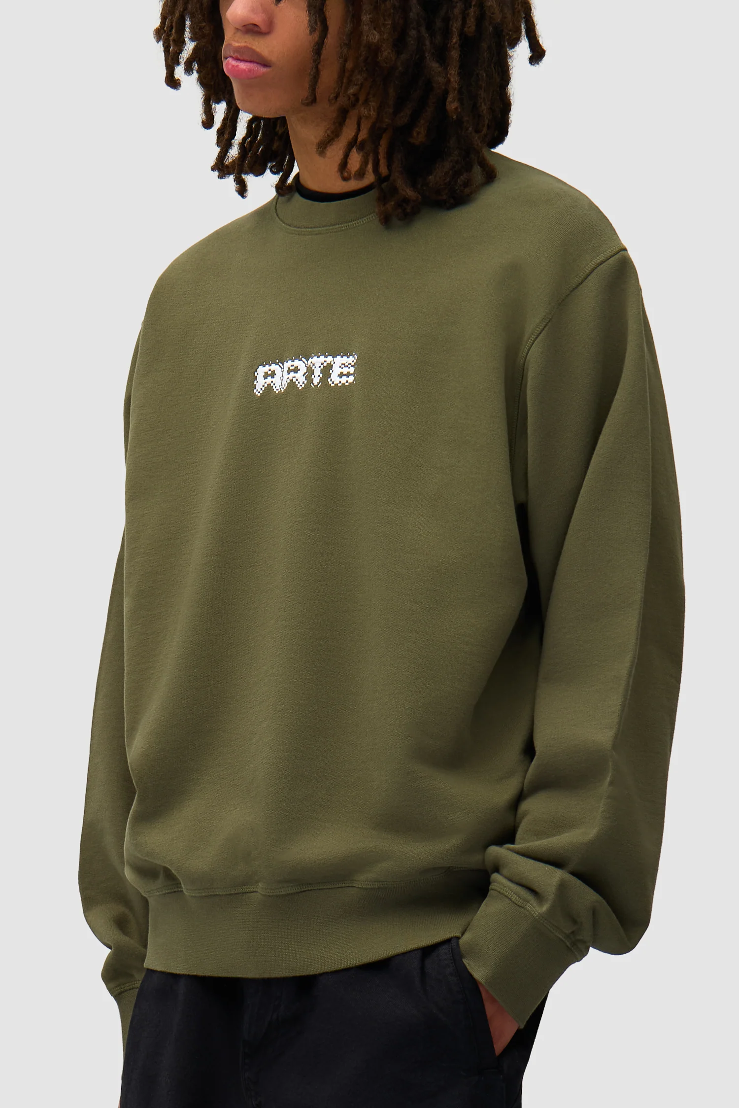 Arte Pixel Crewneck - Vert - Image 7