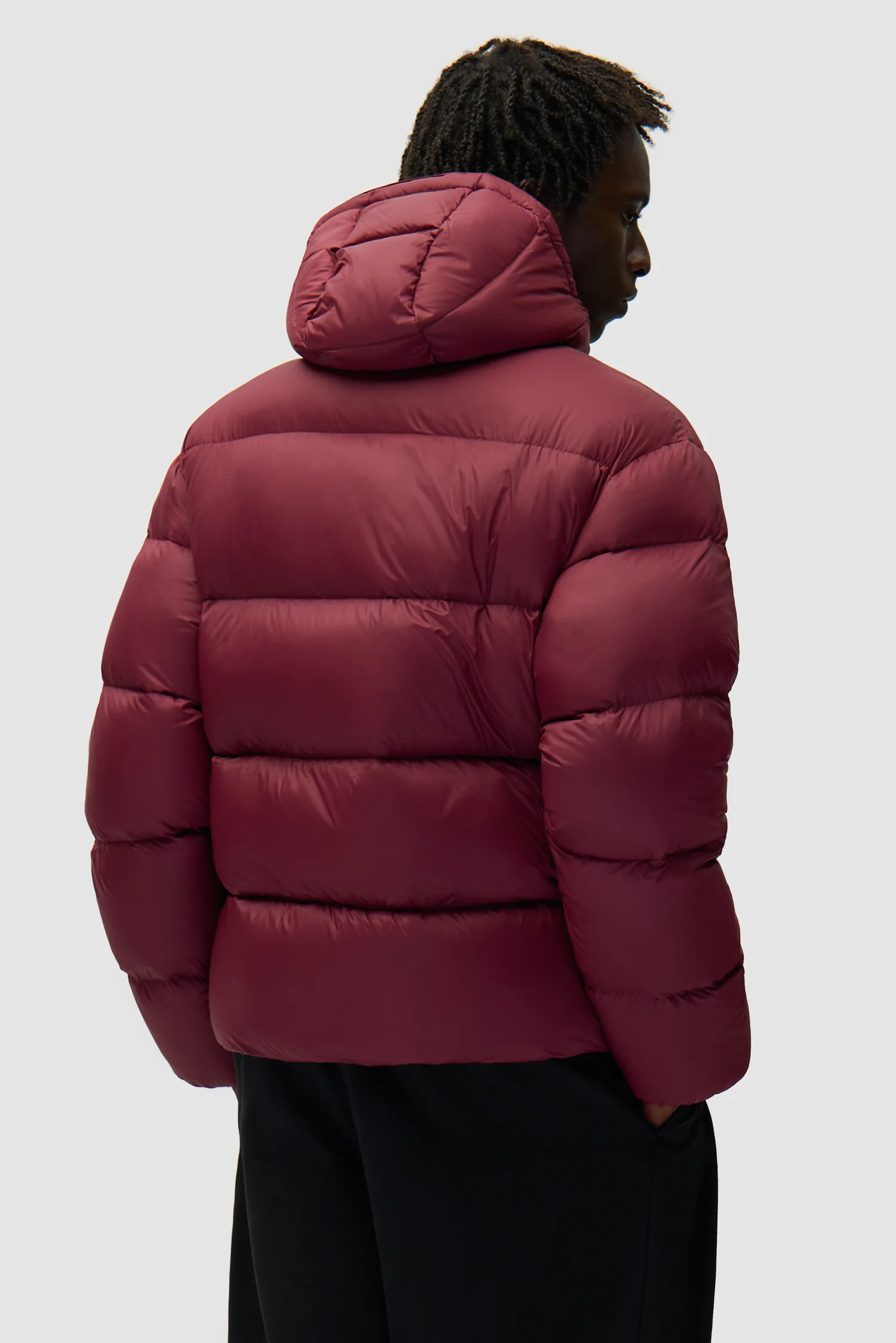 Arte Puffer Jacket - Bordeaux - Image 3