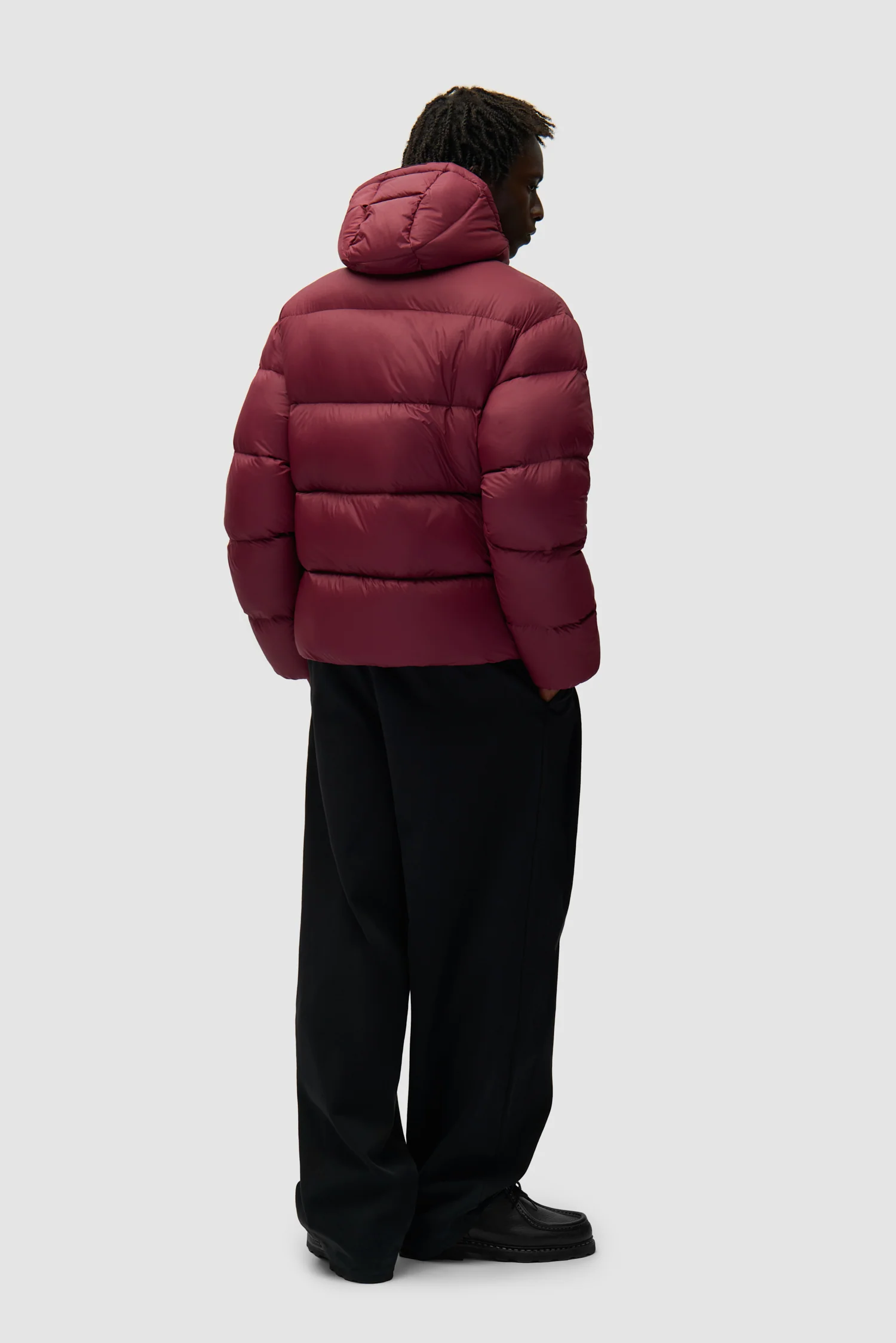 Arte Puffer Jacket - Bordeaux - Image 6