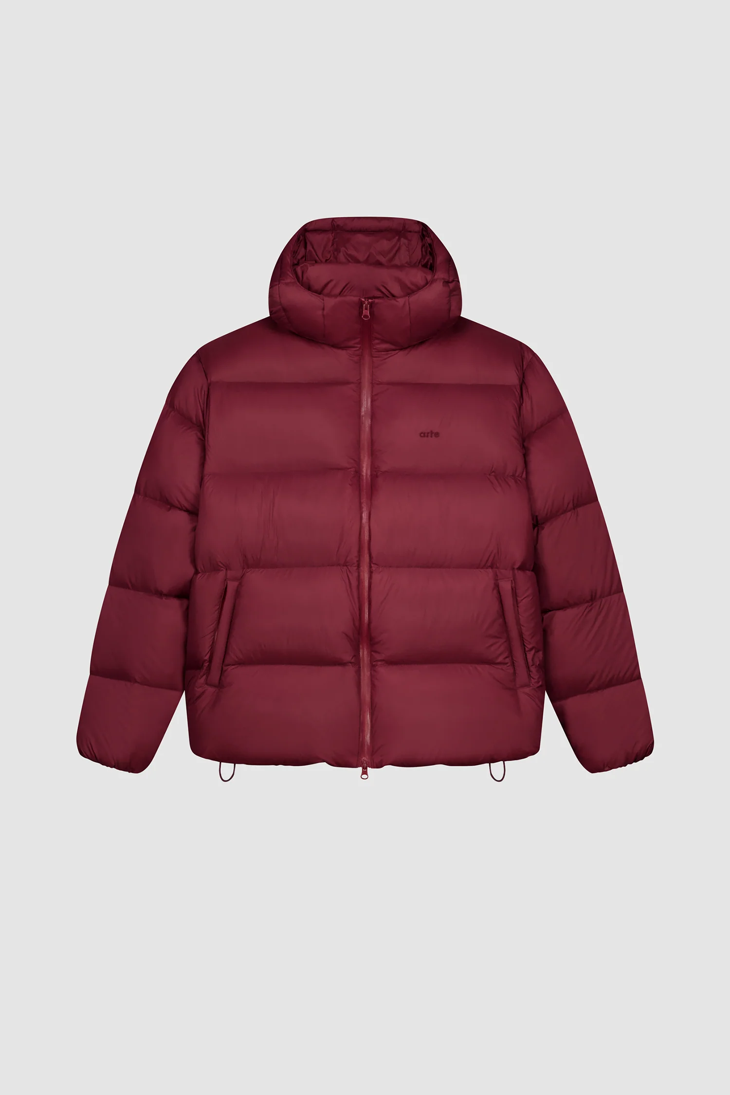 Arte Puffer Jacket - Bordeaux - Image 8