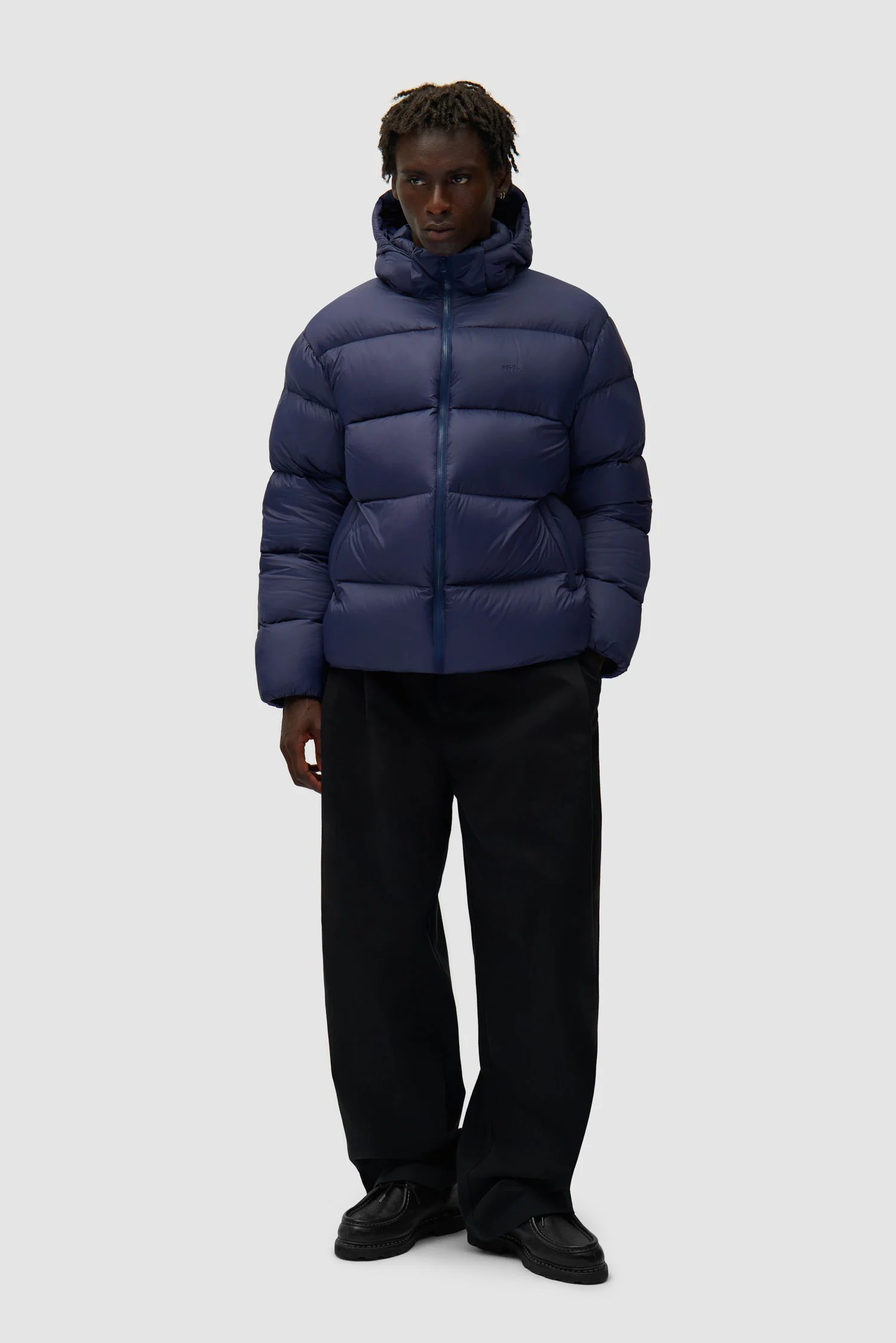 Arte Puffer Jacket - Navy - Image 4