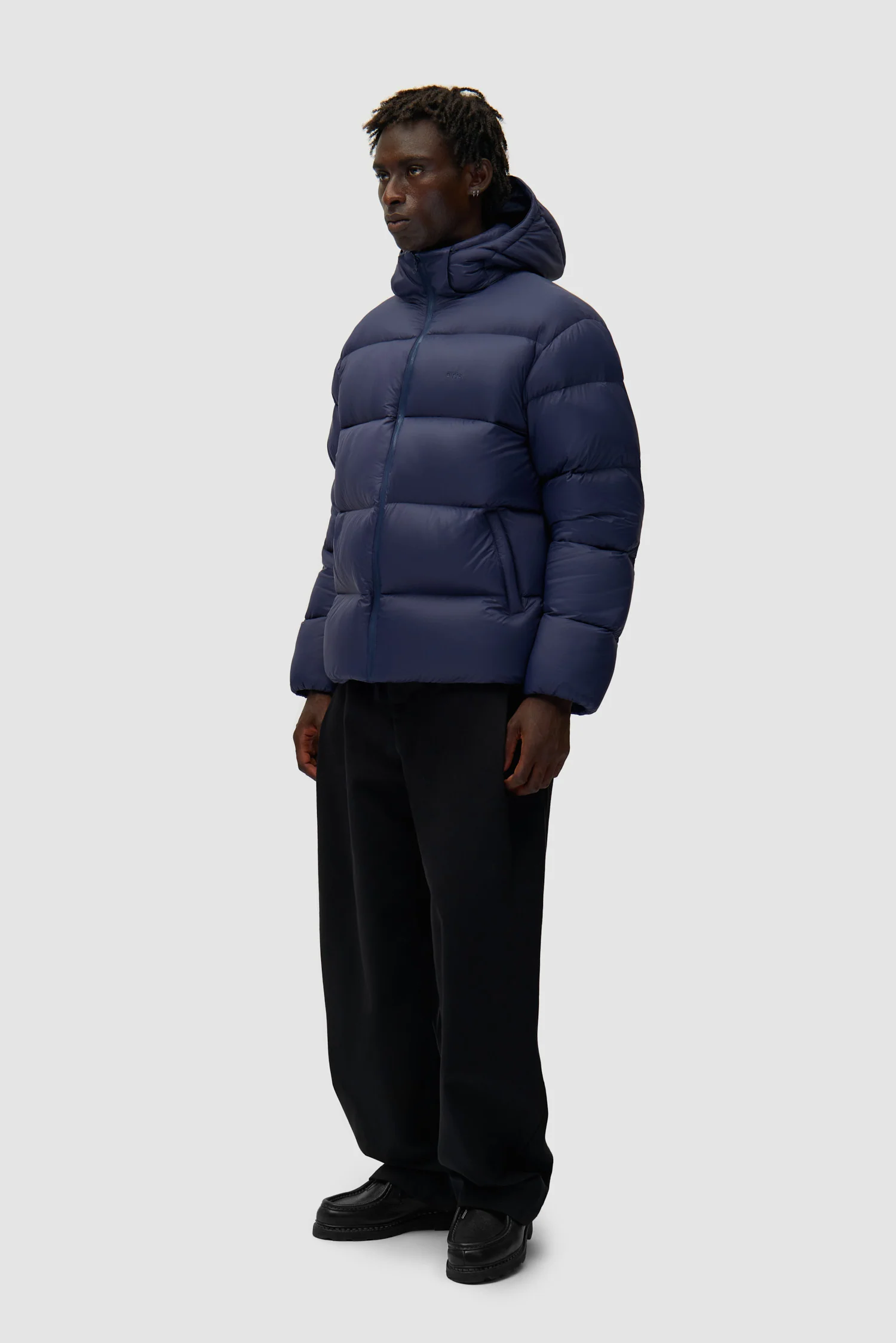 Arte Puffer Jacket - Navy - Image 5
