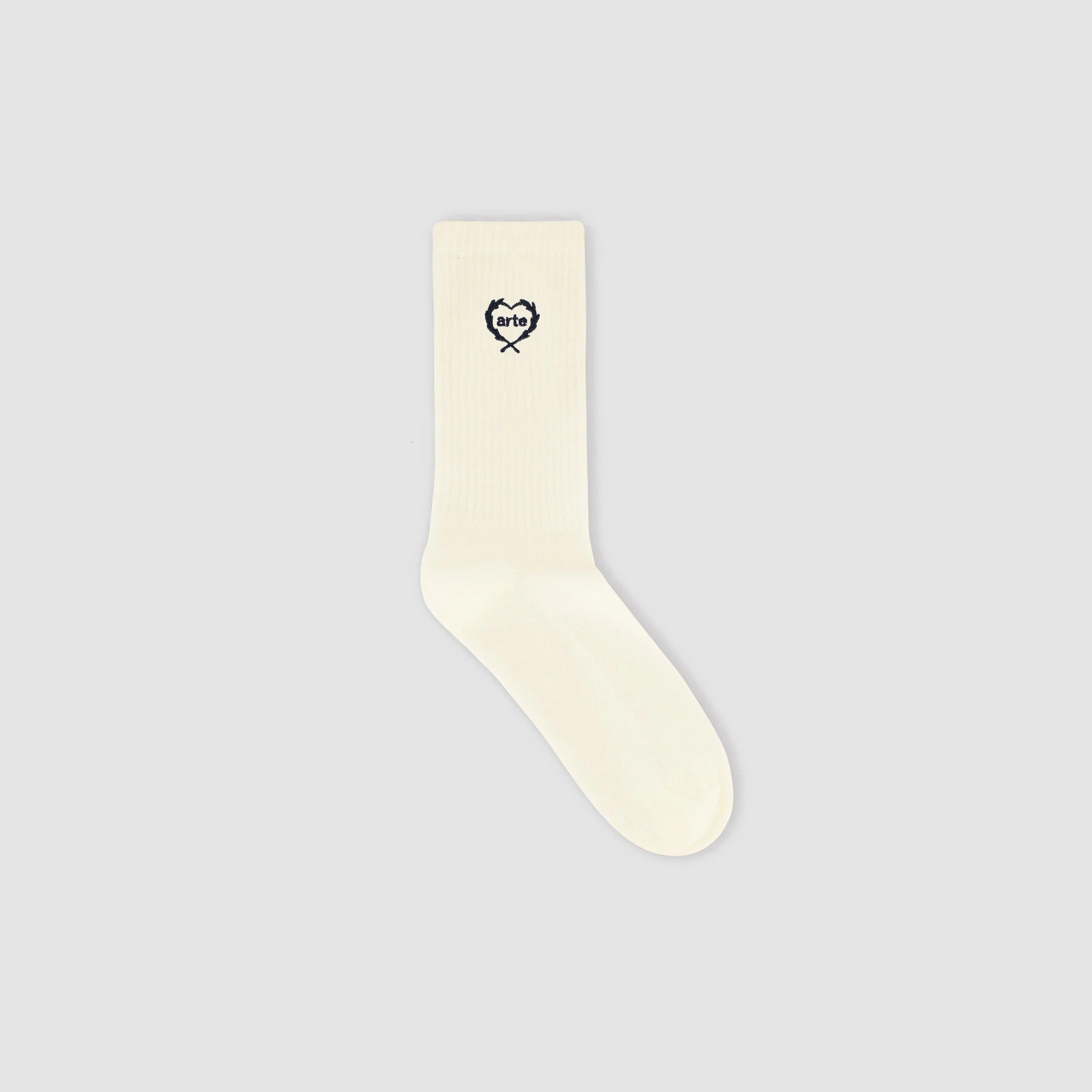 Arte - Chaussettes à petit cœur - Crème