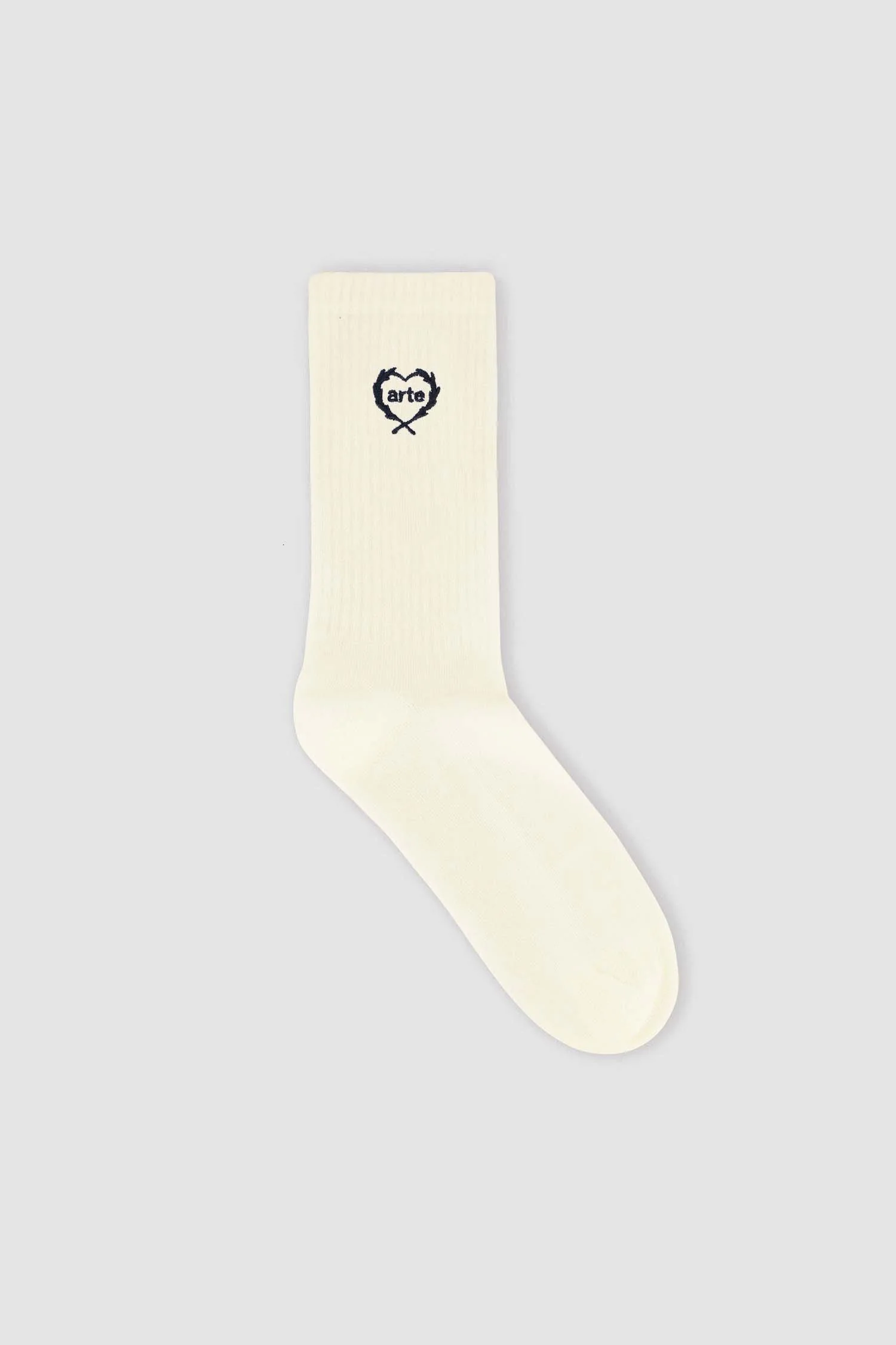Arte - Chaussettes à petit cœur - Crème - Image 2