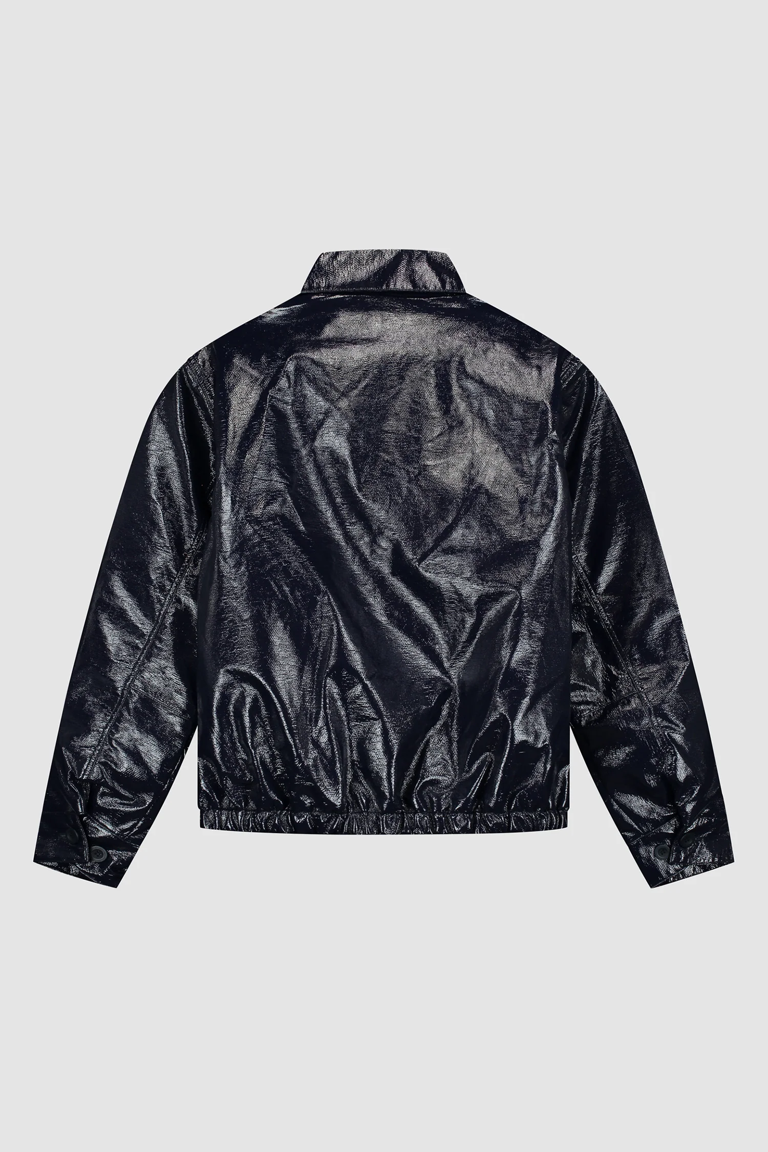 Veste en PU vernie - Marine - Image 9