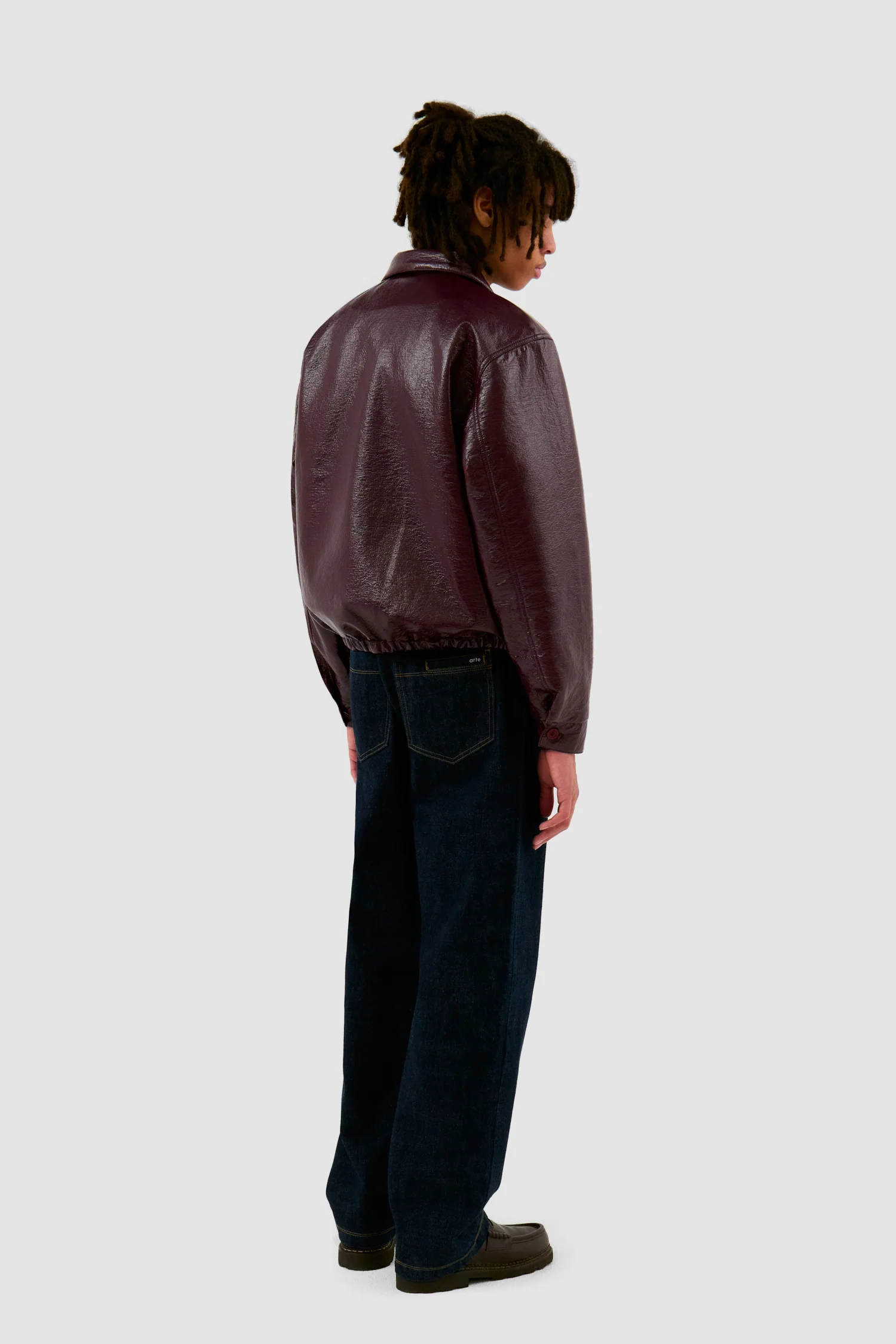 Veste en PU vernie - Rouge - Image 6