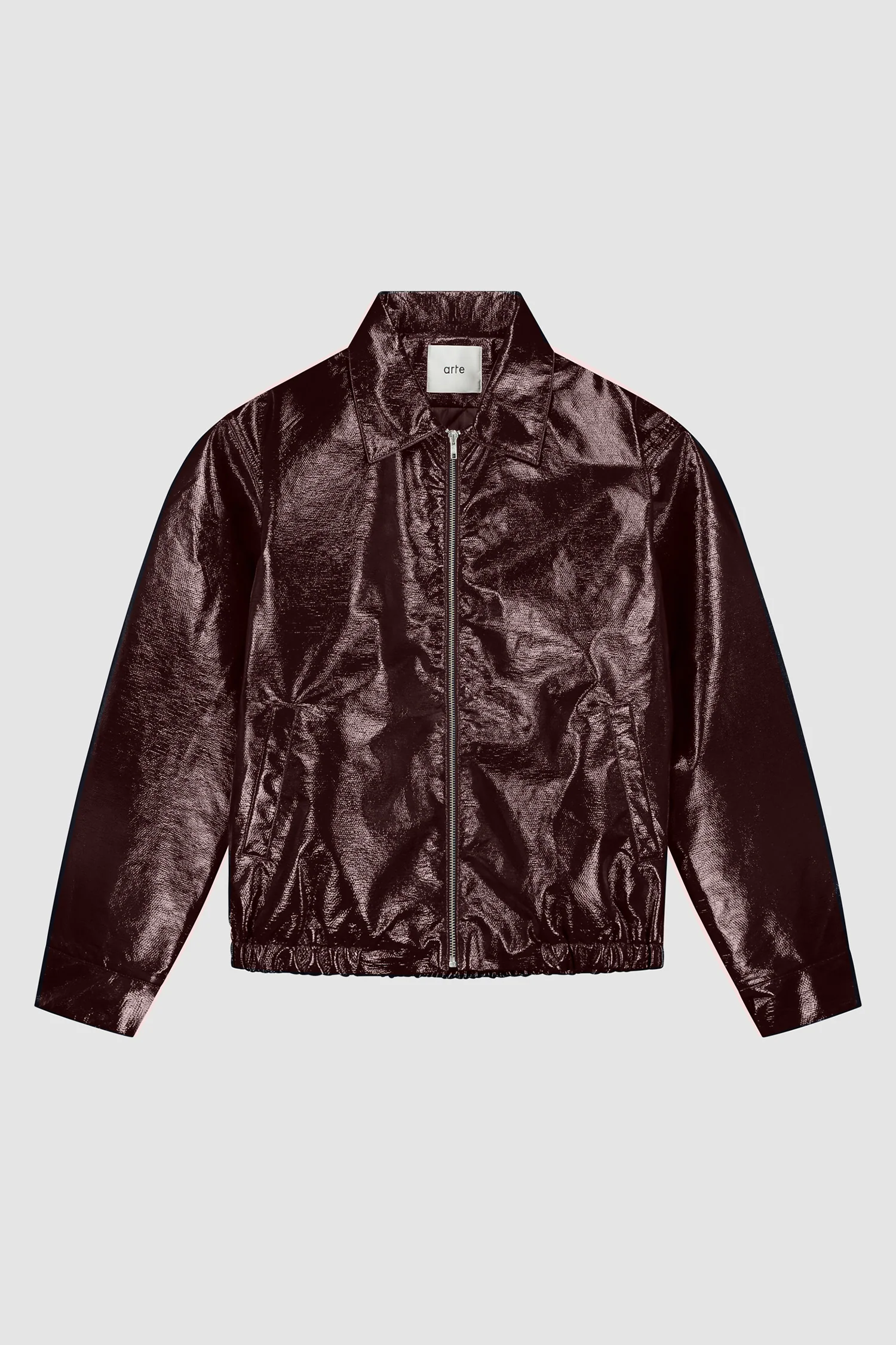 Veste en PU vernie - Rouge - Image 8