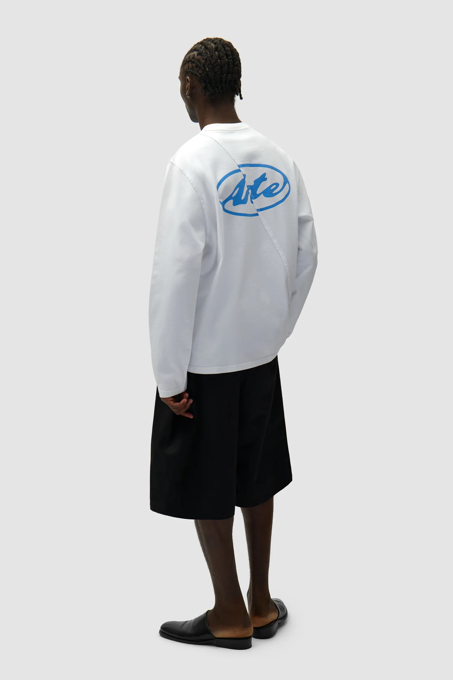 T-shirt à manches longues avec logo cercle dans le dos - Blanc - Image 6