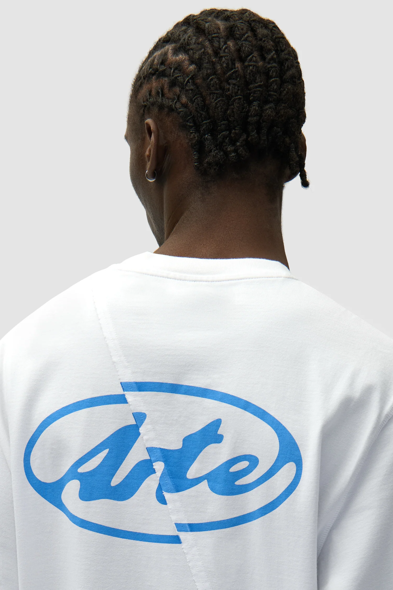 T-shirt à manches longues avec logo cercle dans le dos - Blanc - Image 7