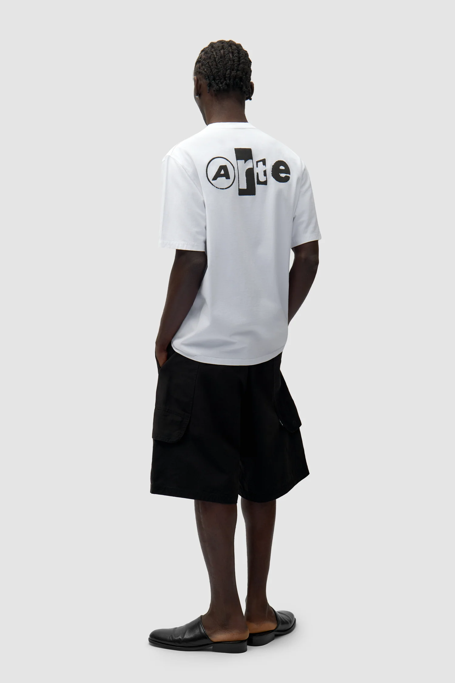 T-shirt Back Collage - Blanc - Image 4