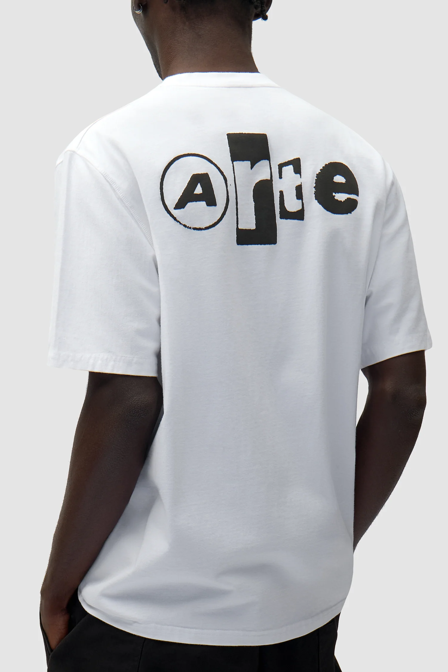 T-shirt Back Collage - Blanc - Image 7