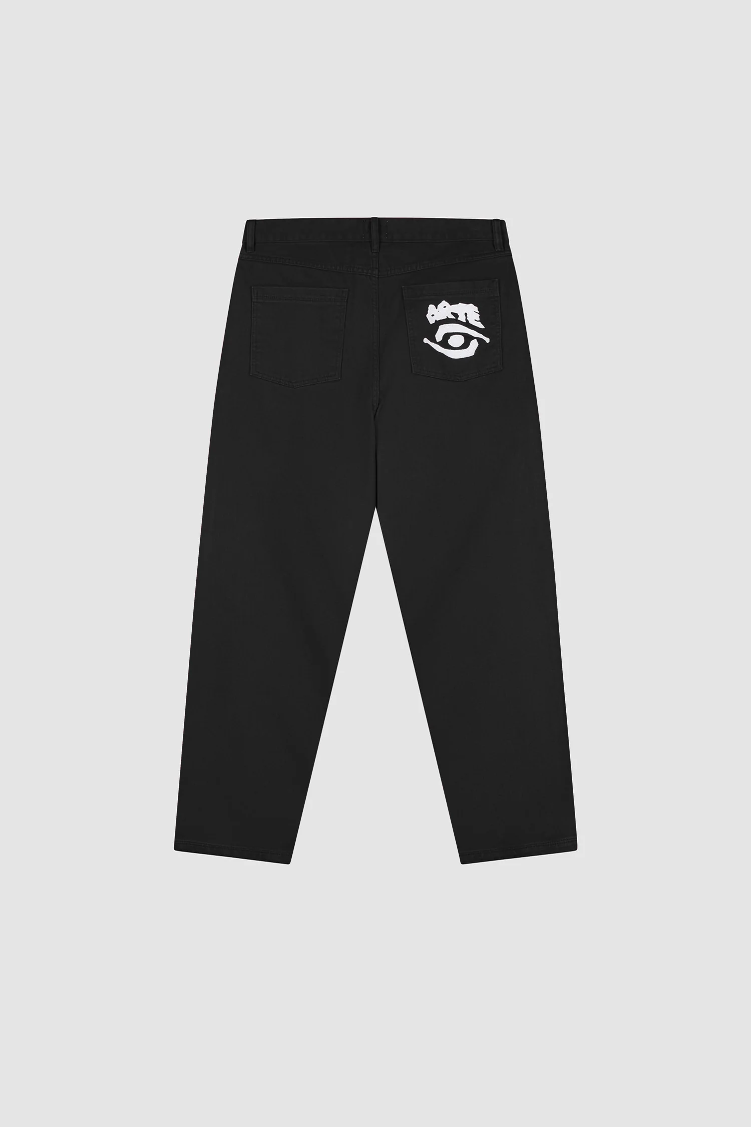 Pantalon graphique à poche arrière - Noir - Image 9