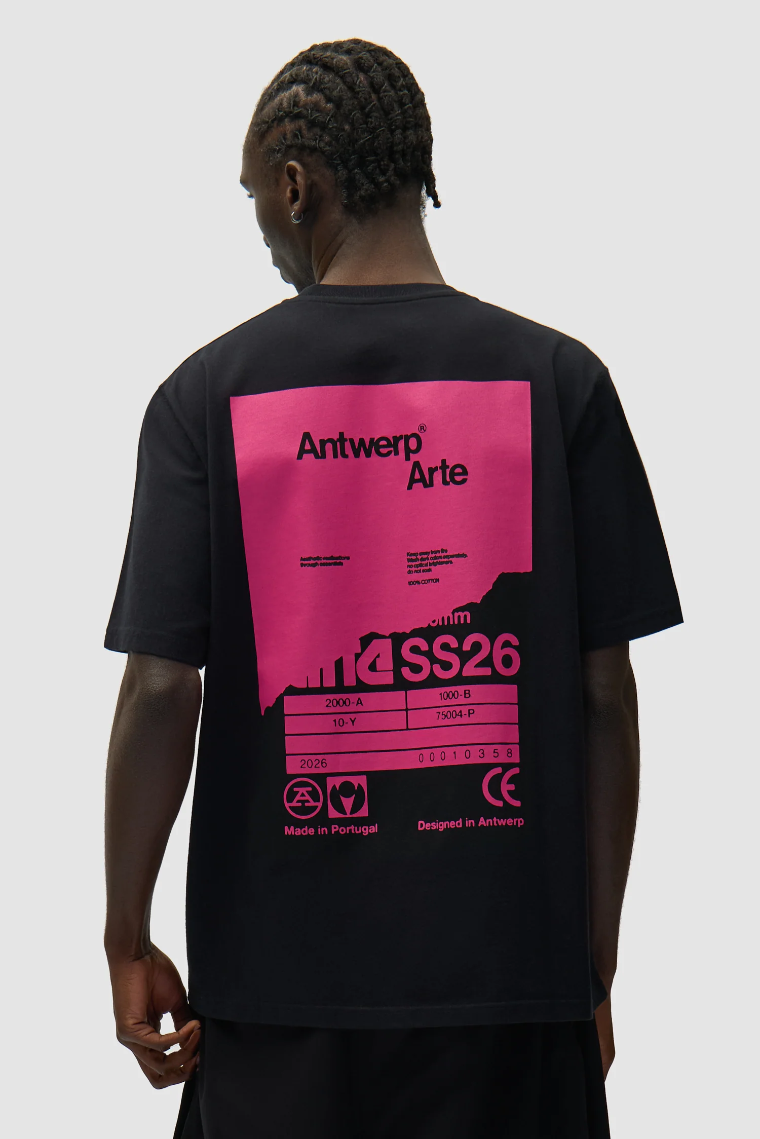 T-shirt Poster dos - Noir - Image 2