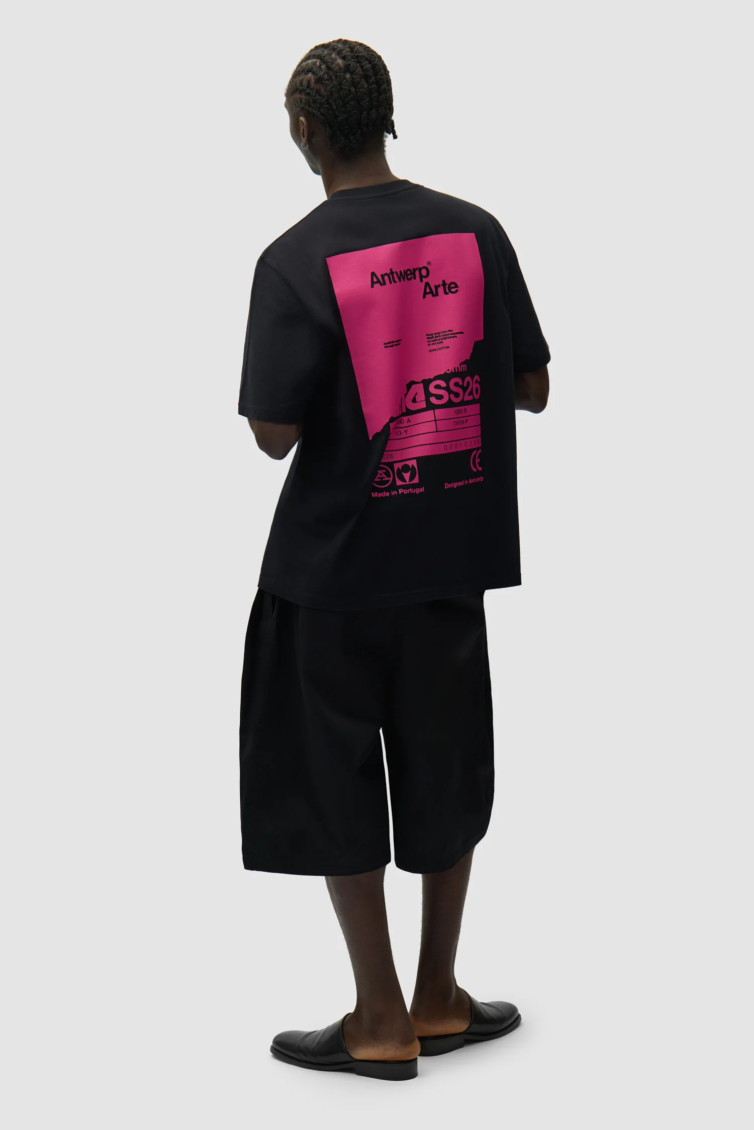 T-shirt Poster dos - Noir - Image 4