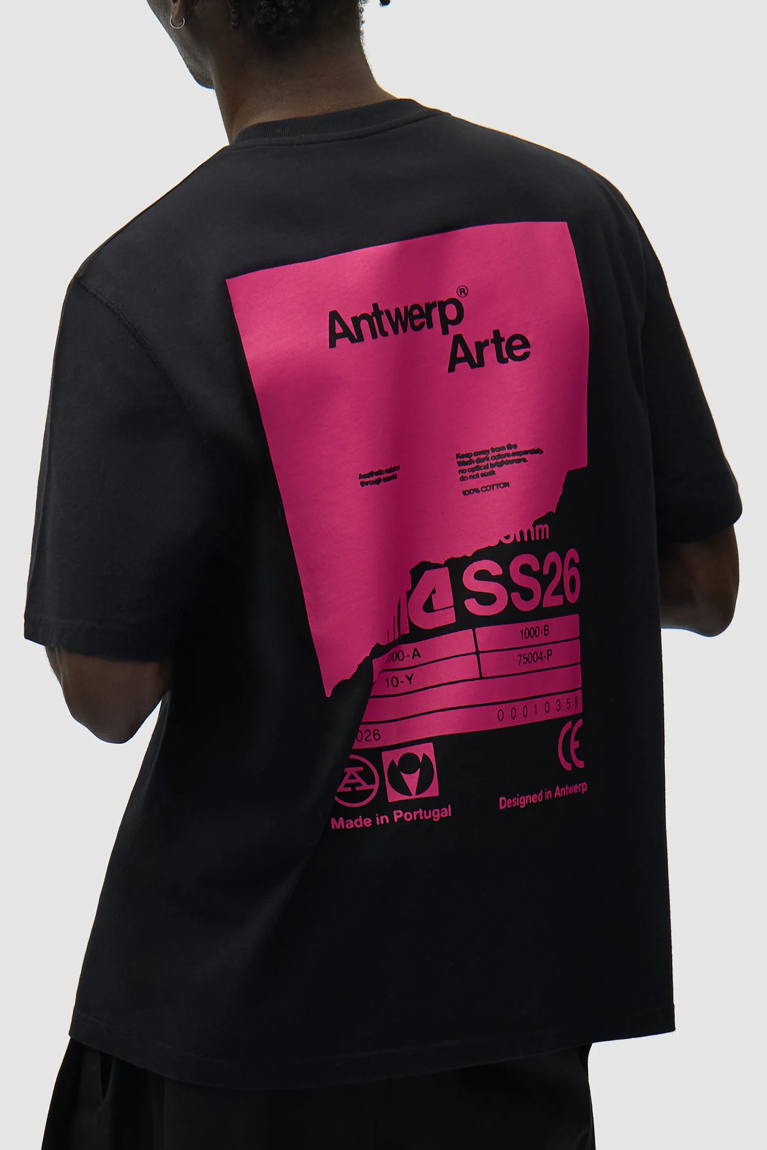 T-shirt Poster dos - Noir - Image 7