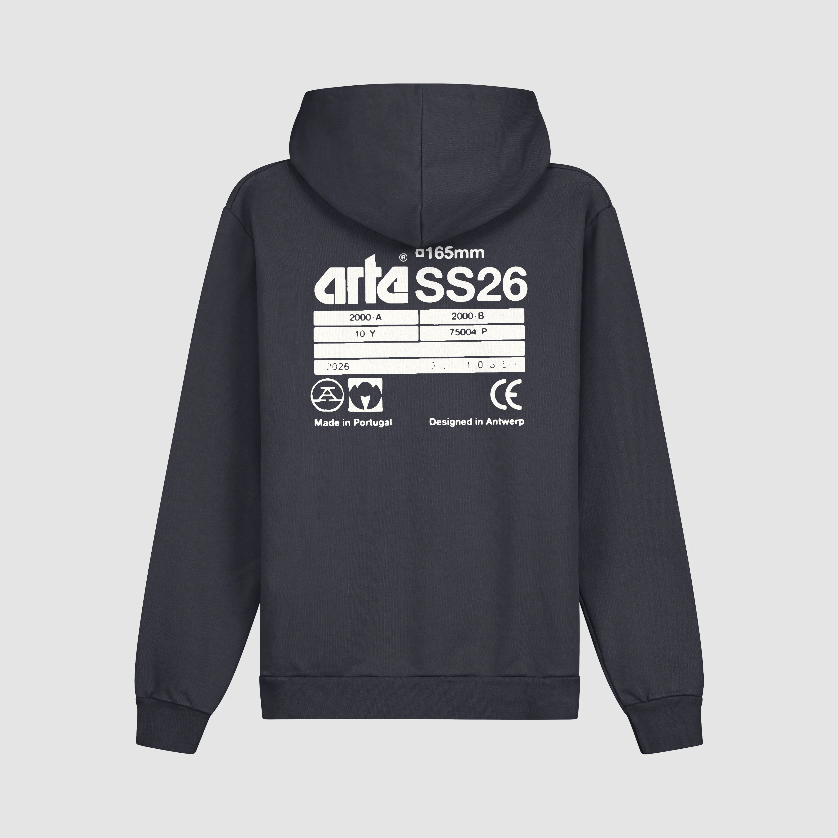 Sweat à capuche Back SS26 - Bleu marine