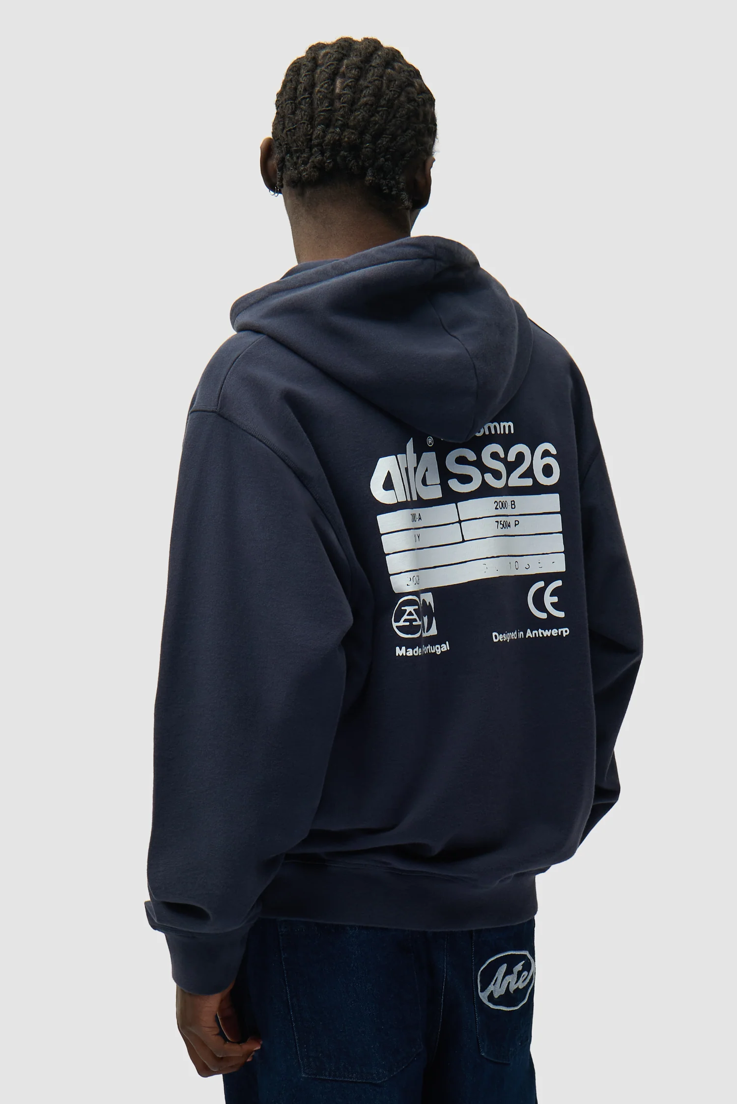 Sweat à capuche Back SS26 - Bleu marine - Image 2