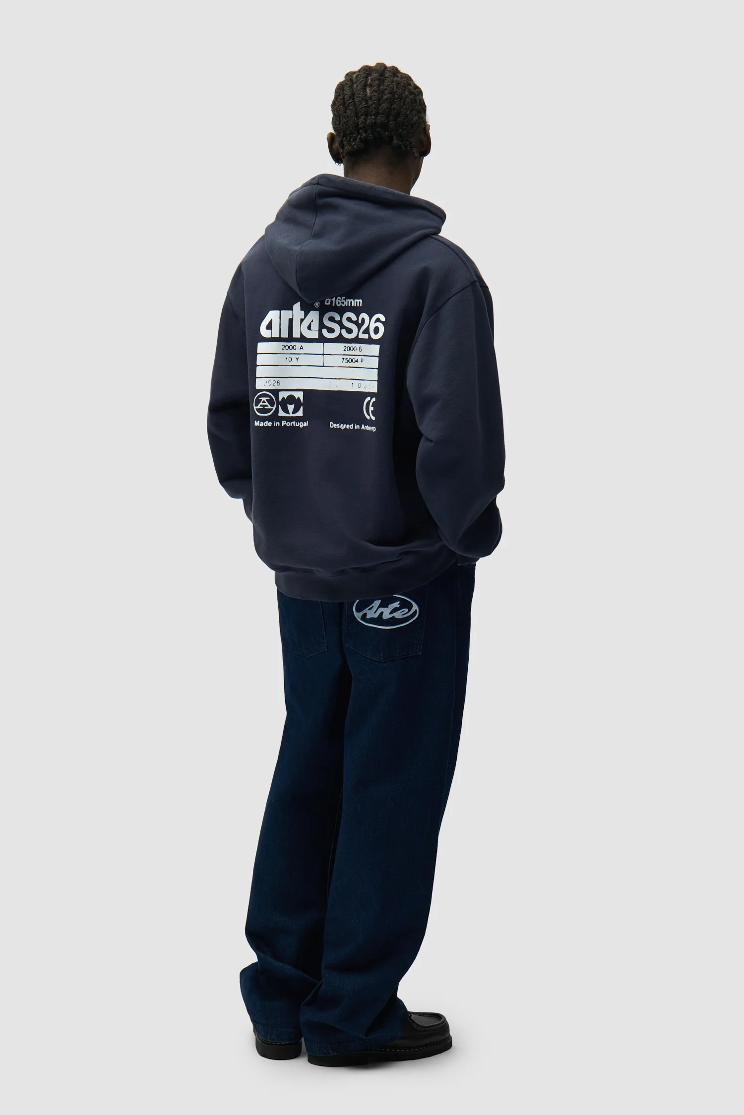 Sweat à capuche Back SS26 - Bleu marine - Image 4